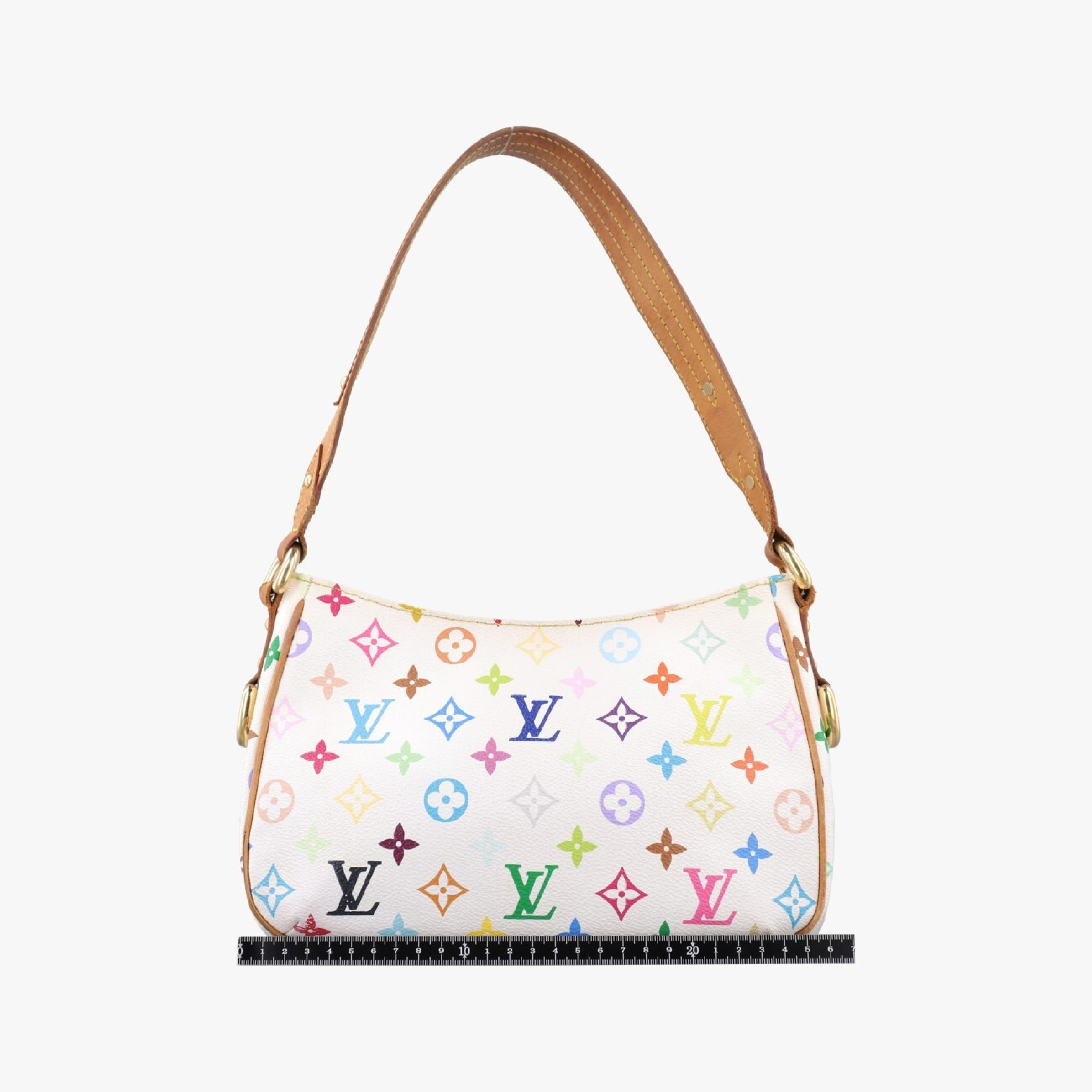 Lodge PM Blanc Monogram Multicolor M40053 FL0016 Shoulder Bag — view 2