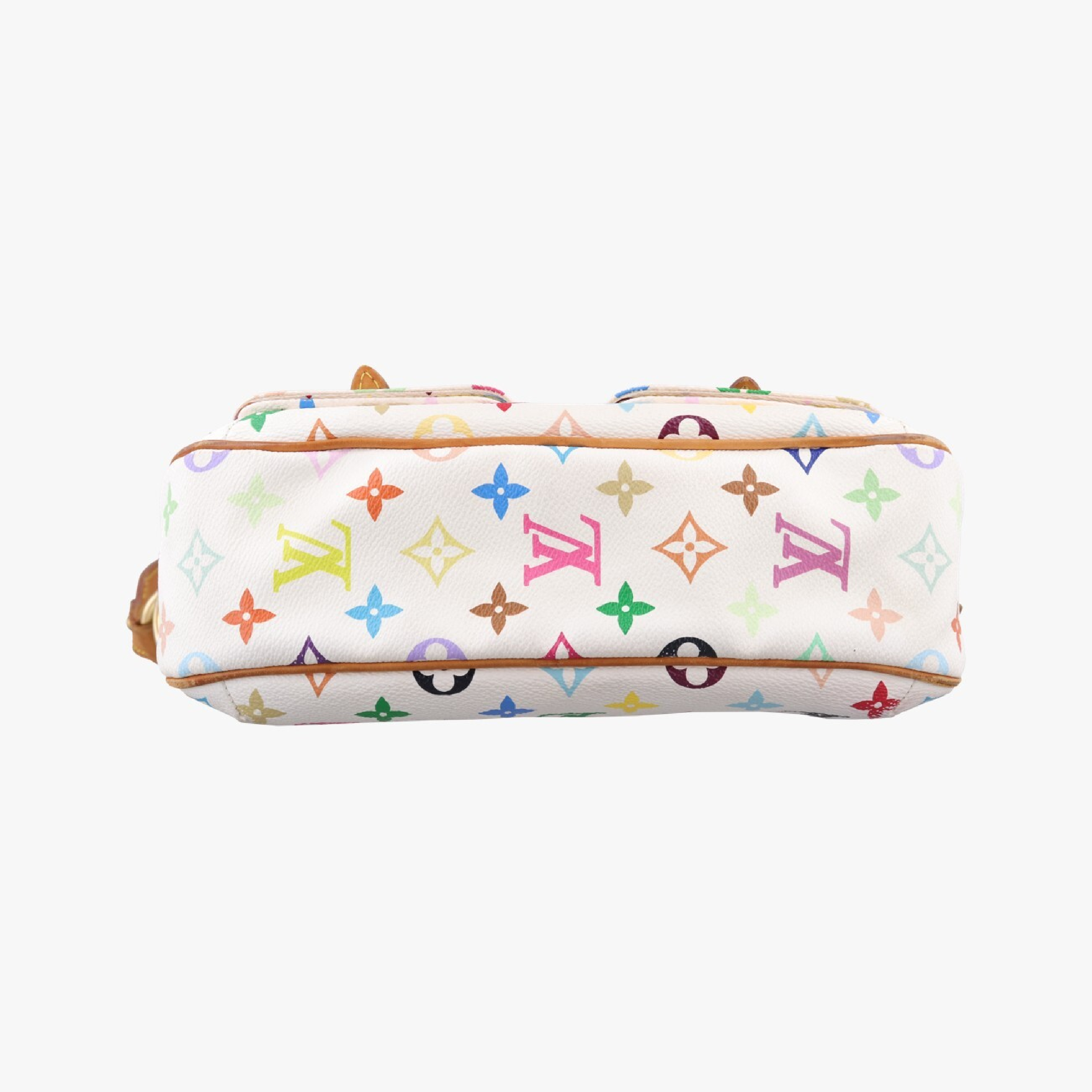 Lodge PM Blanc Monogram Multicolor M40053 FL0016 Shoulder Bag — view 3