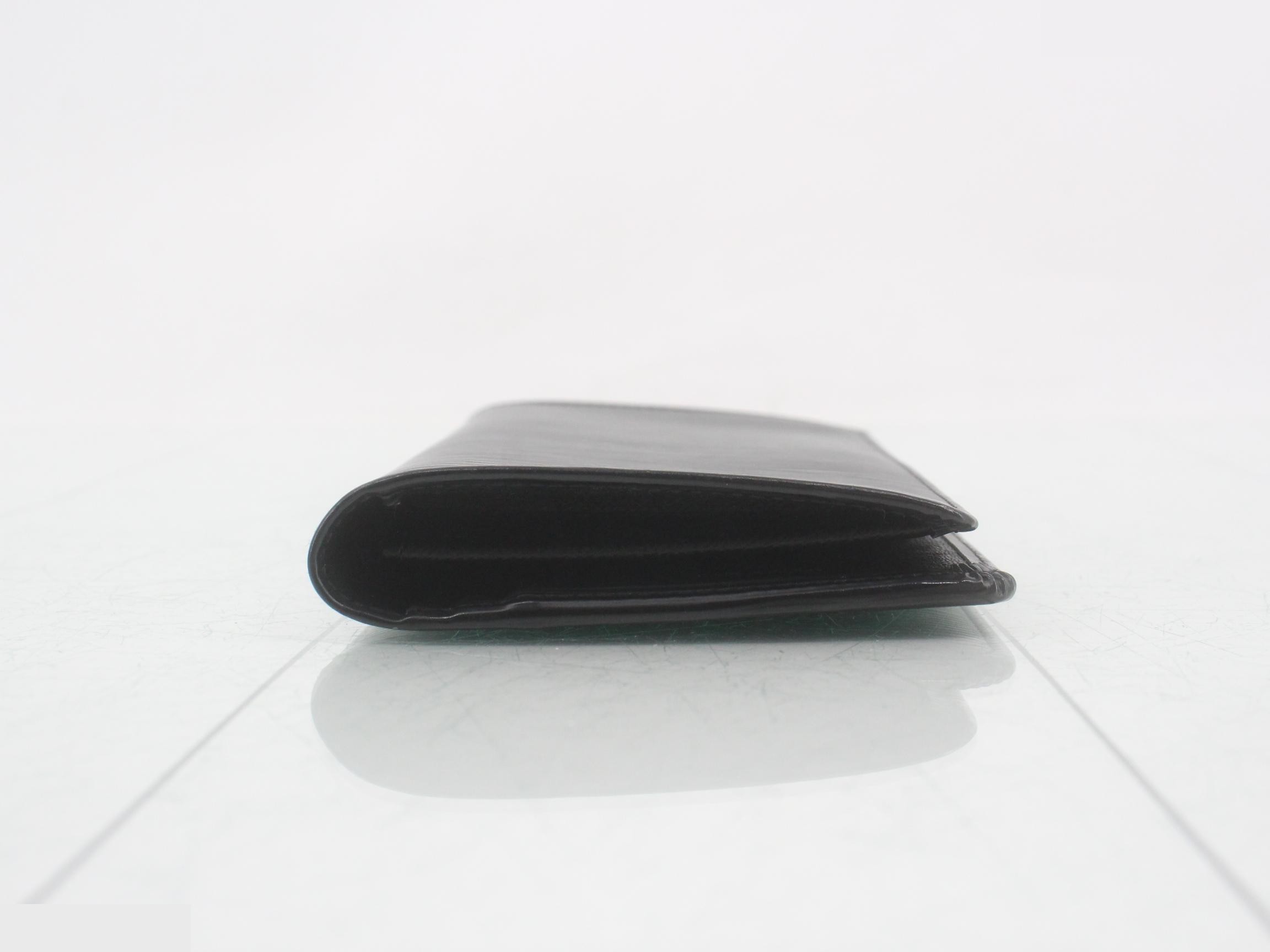 Portefeuille Brazza Noir Epi Leather Long Wallet, Black — view 3