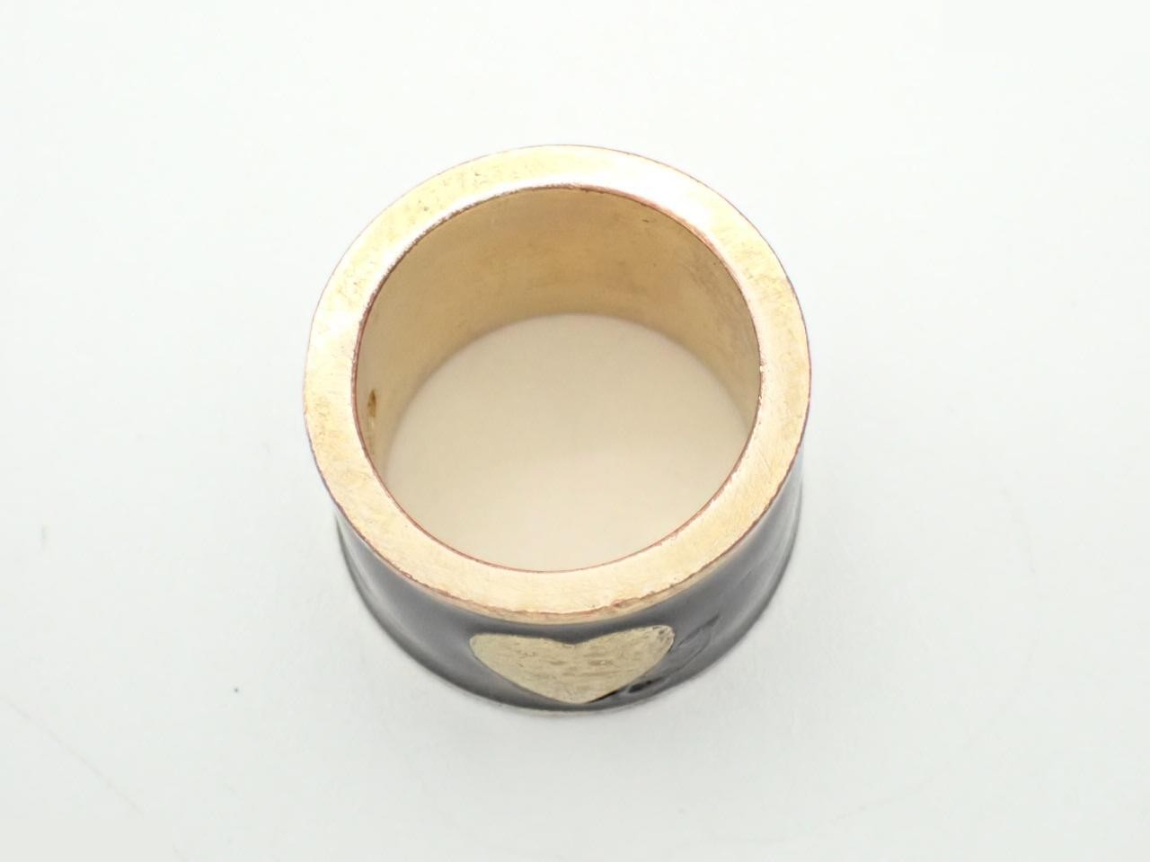 Other Line Precious Metals Coco Heart Black Gold Ring — view 3