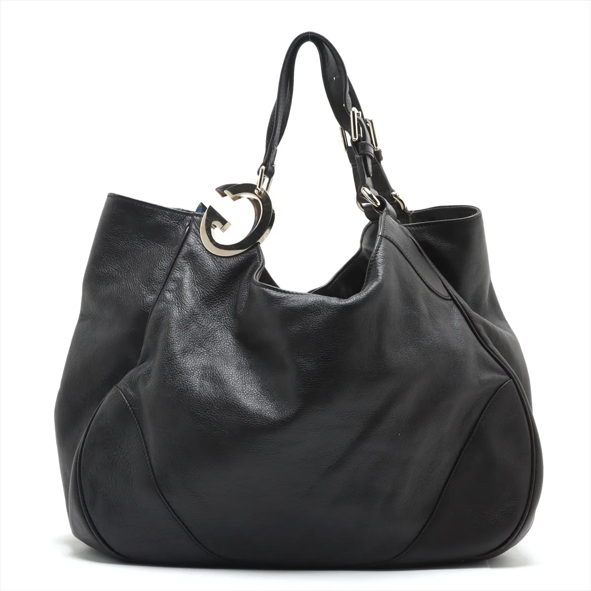 Charlotte Leather Tote Bag Brown 353707 — view 2