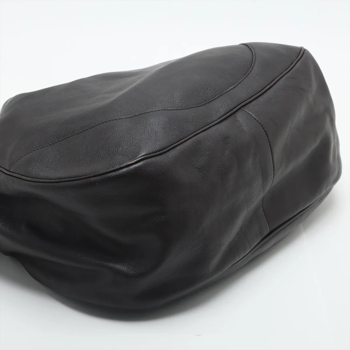 Charlotte Leather Tote Bag Brown 353707 — view 4