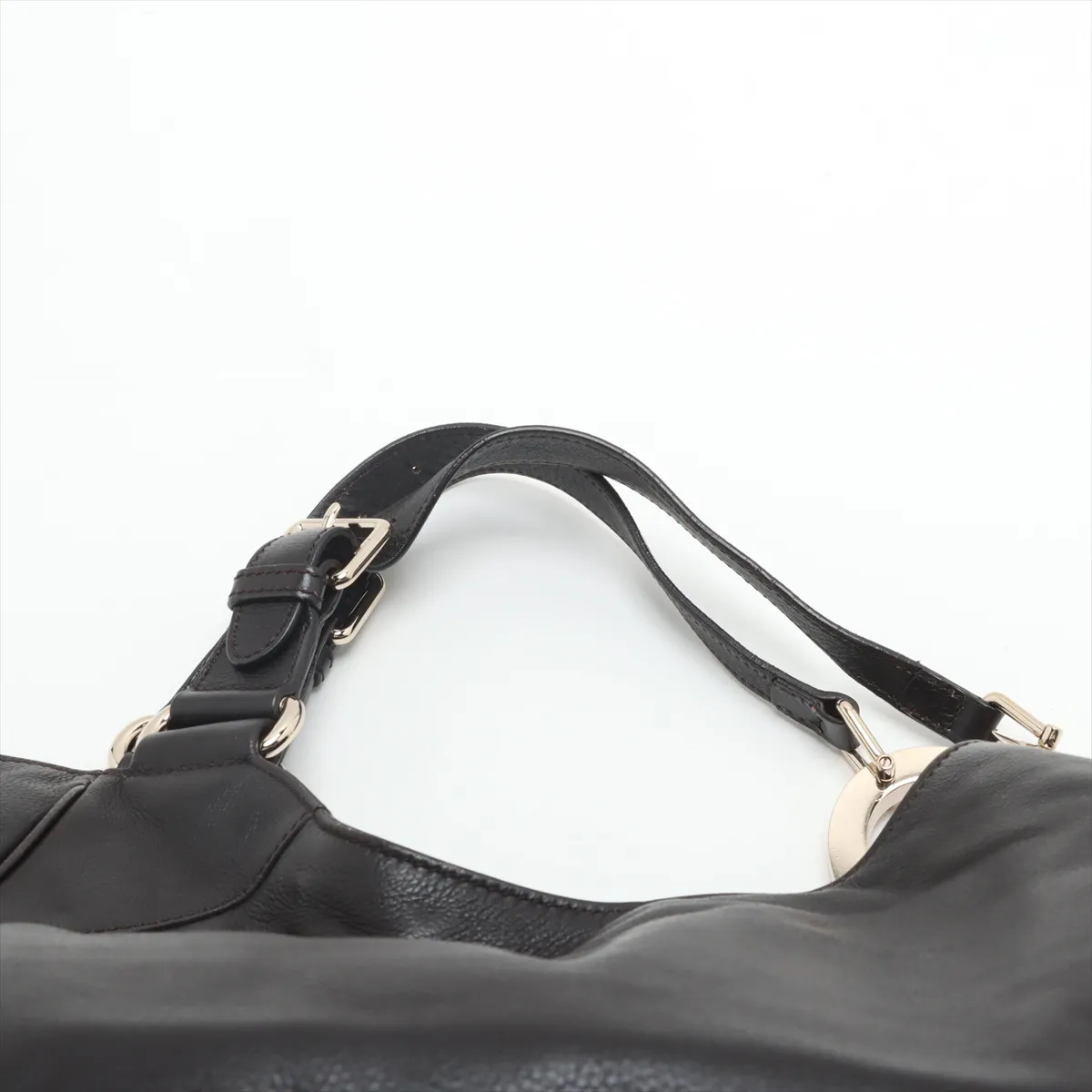 Charlotte Leather Tote Bag Brown 353707 — view 6