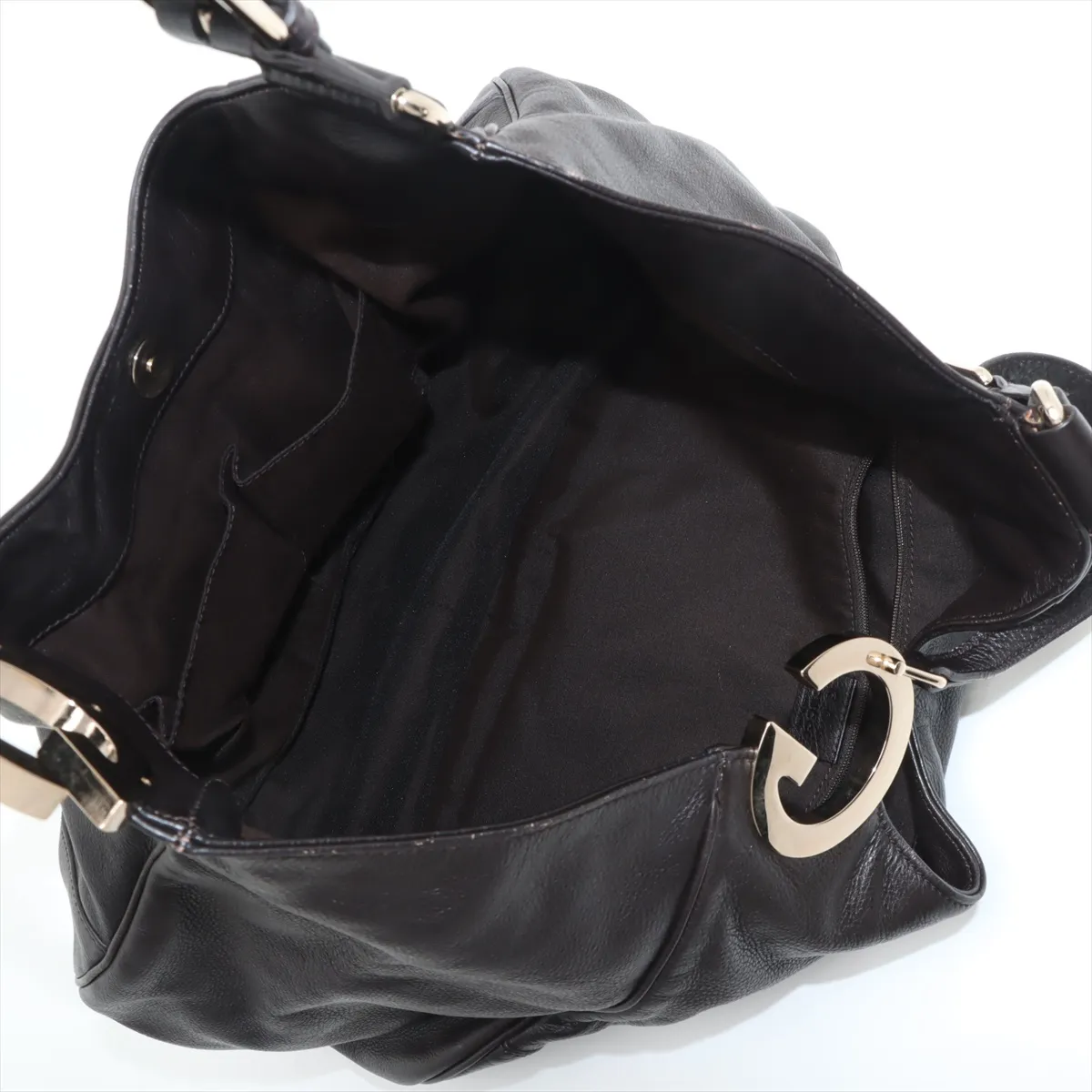 Charlotte Leather Tote Bag Brown 353707 — view 7