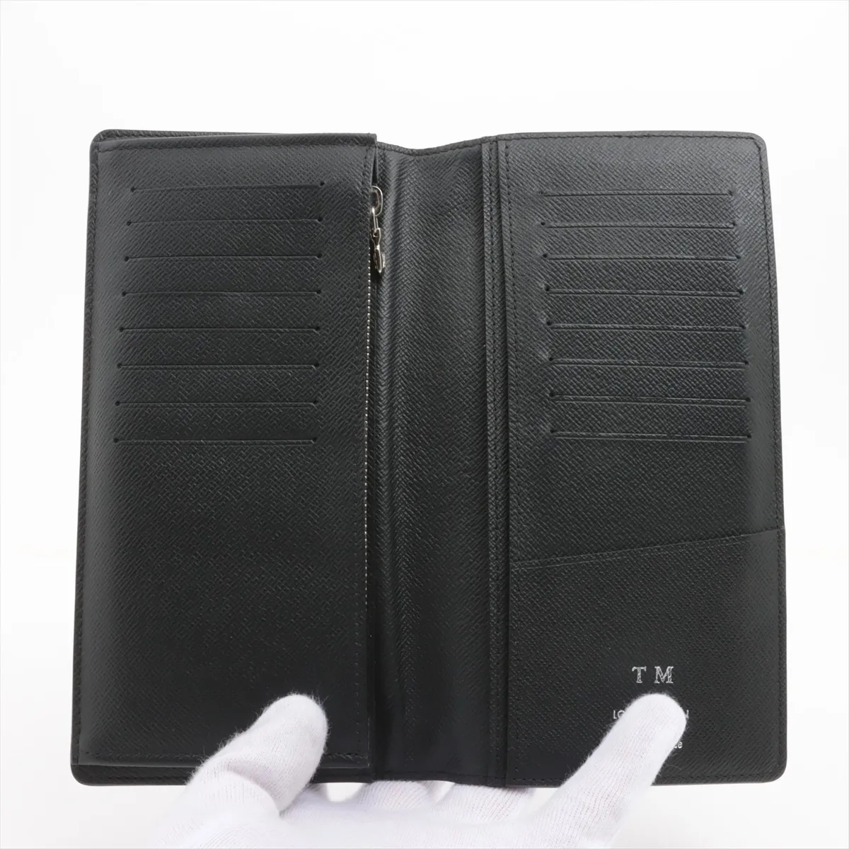 Damier Graphite Portefeuille Blazer N62665 Black Long Wallet with Initials RFID Reactive — view 3