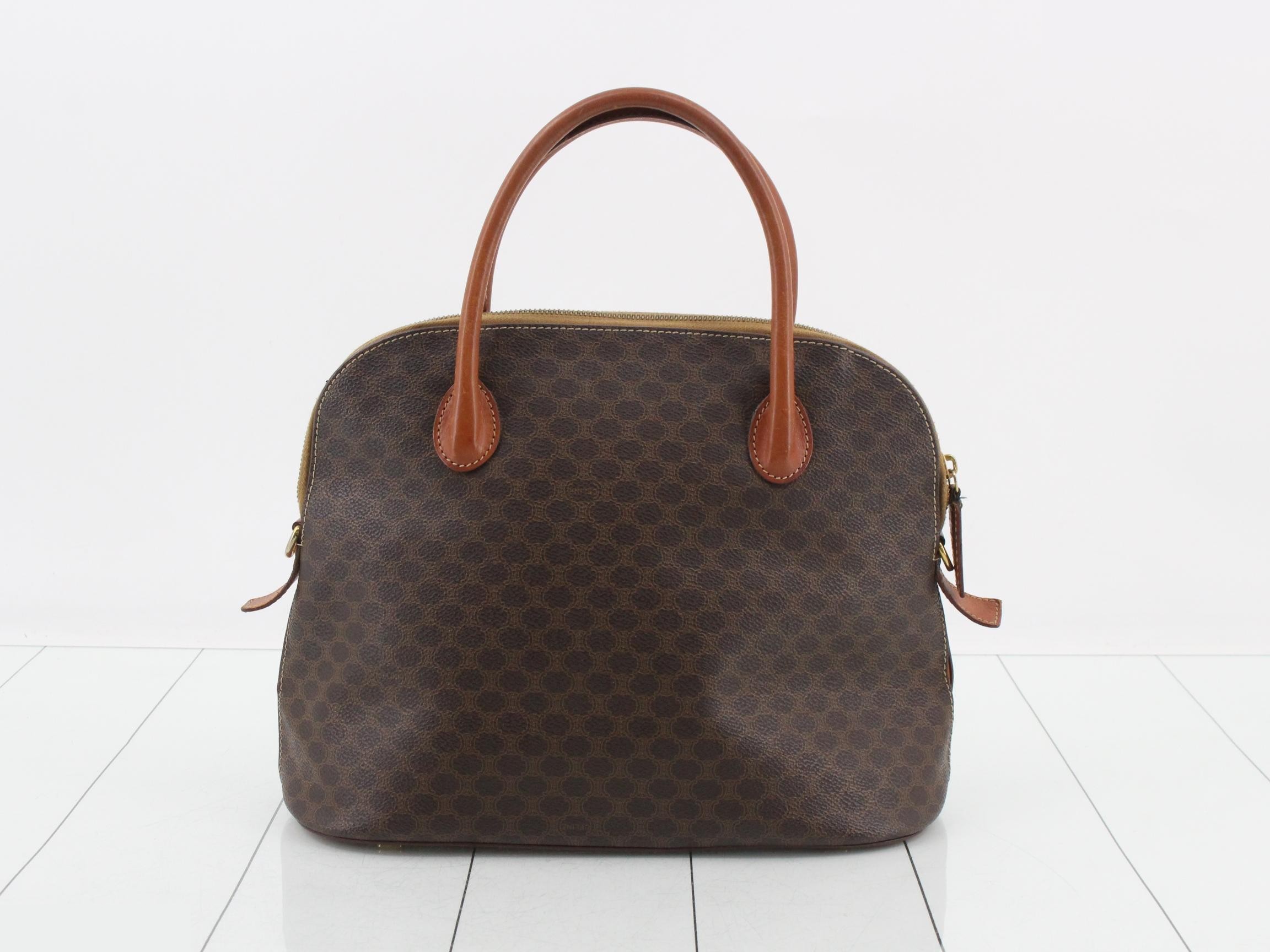 Macadam handbag, PVC/leather, brown — view 2