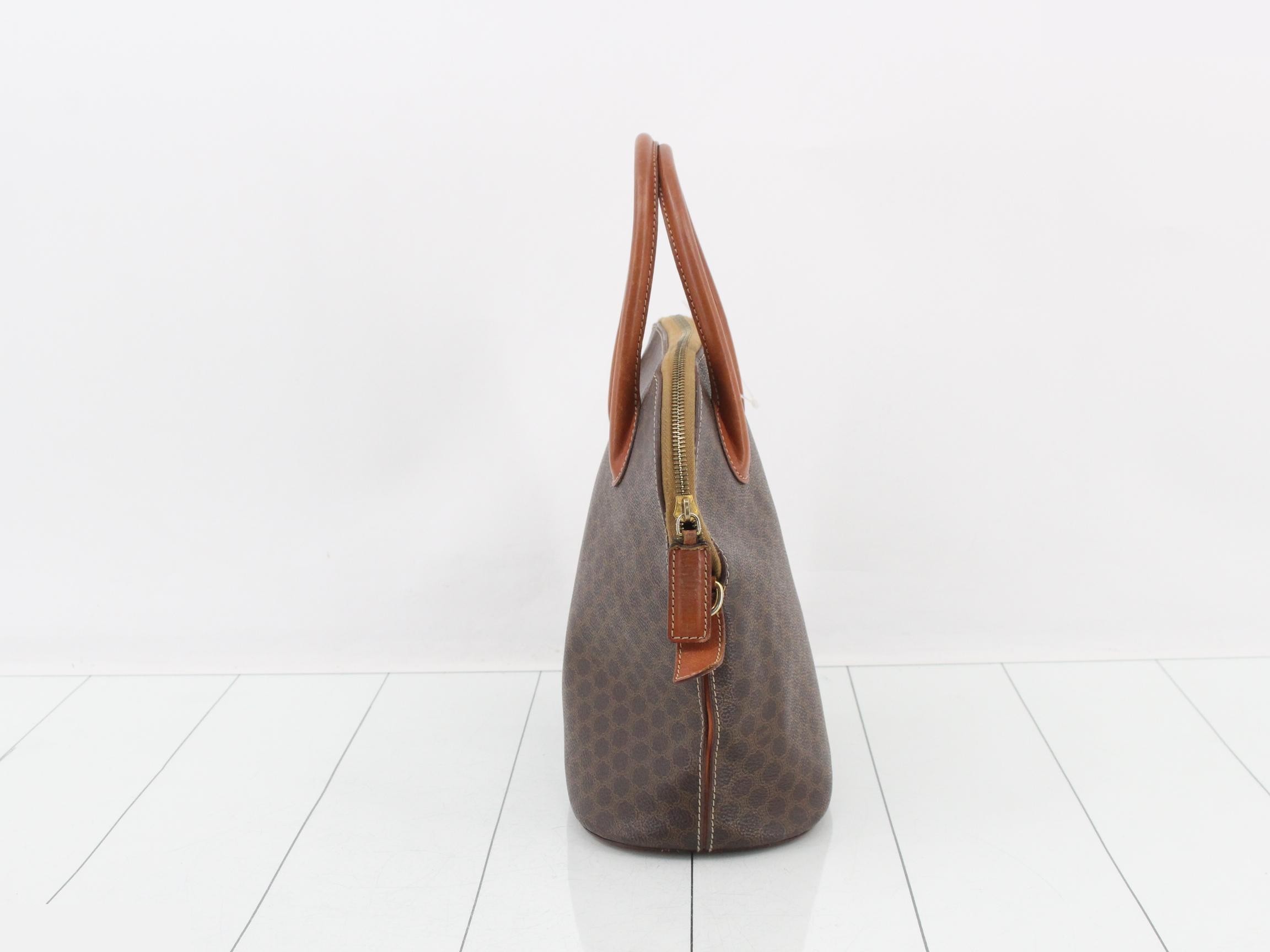 Macadam handbag, PVC/leather, brown — view 4