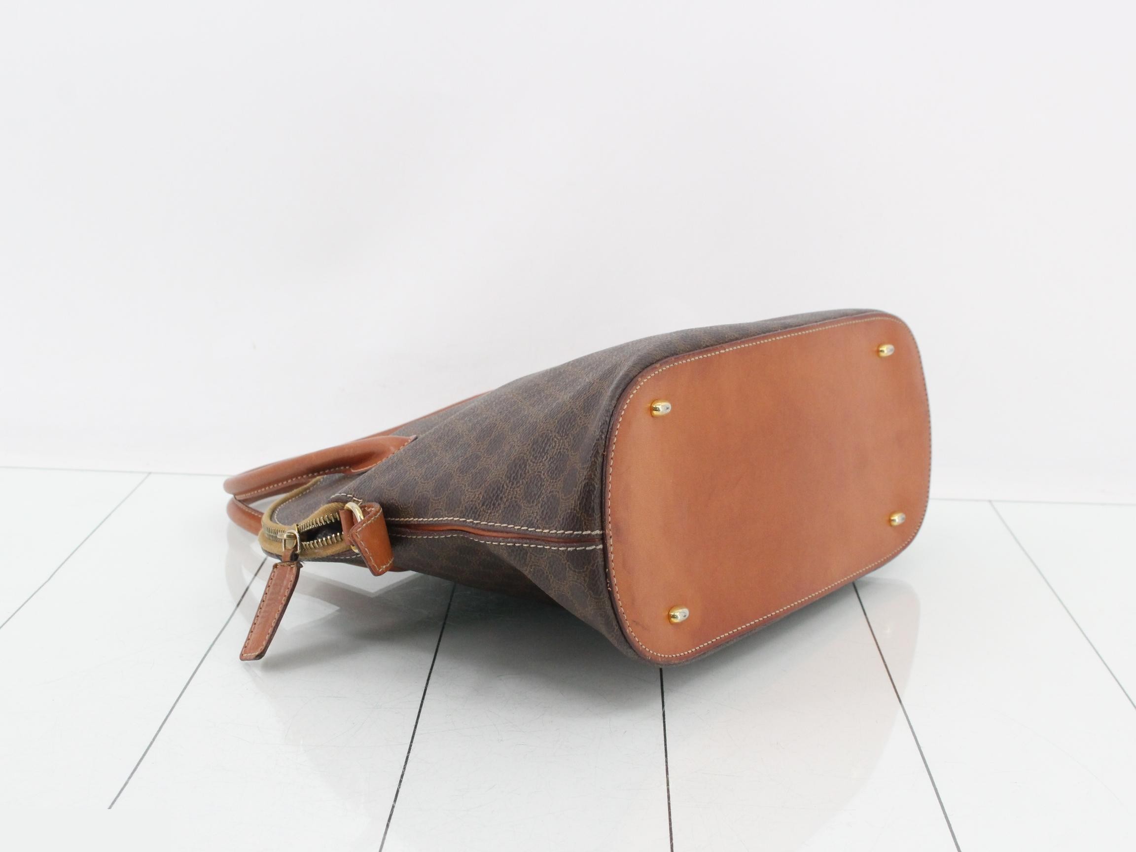 Macadam handbag, PVC/leather, brown — view 5