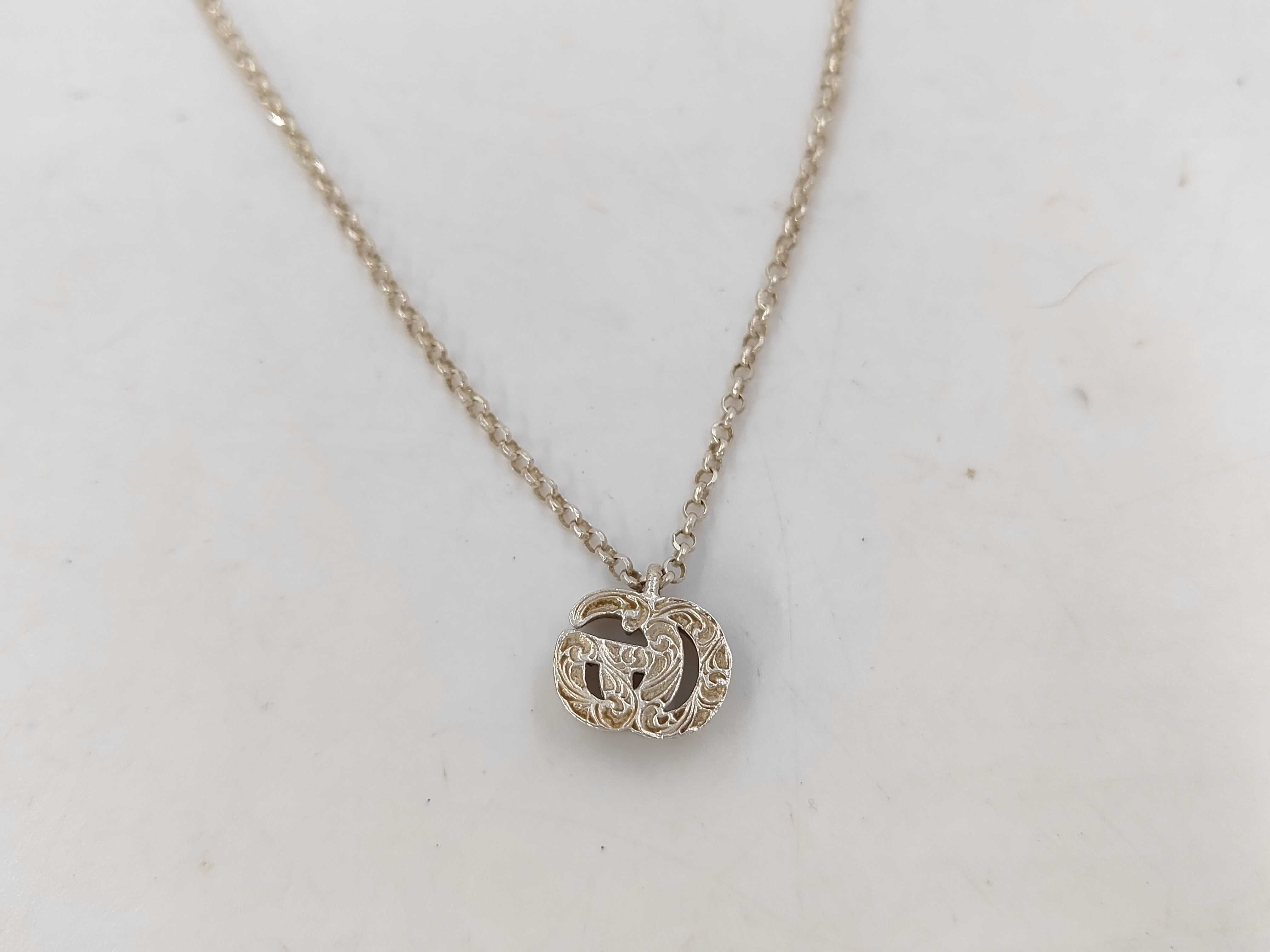 GG necklace, 925 sterling silver, with box and dust bag. — view 2