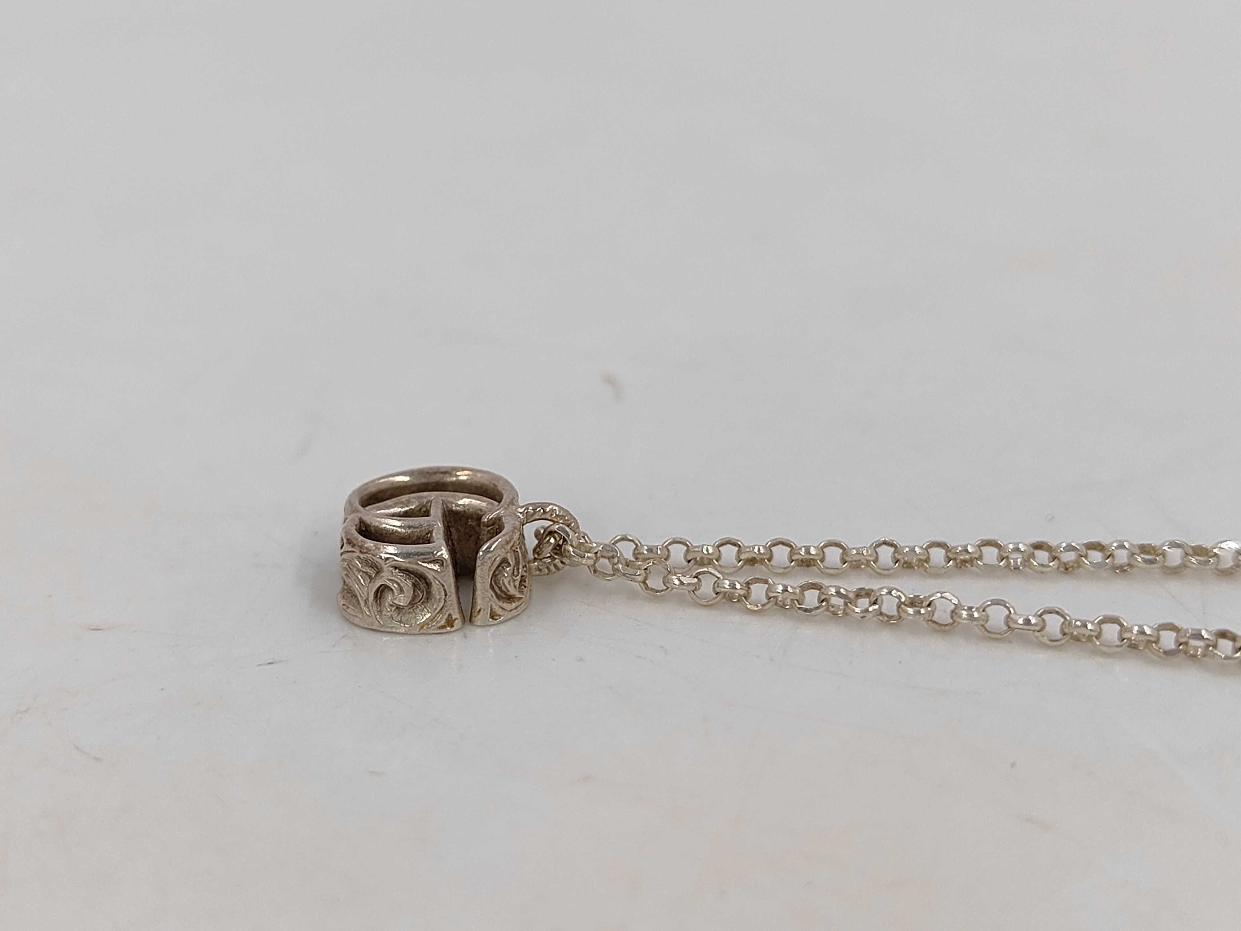 GG necklace, 925 sterling silver, with box and dust bag. — view 3
