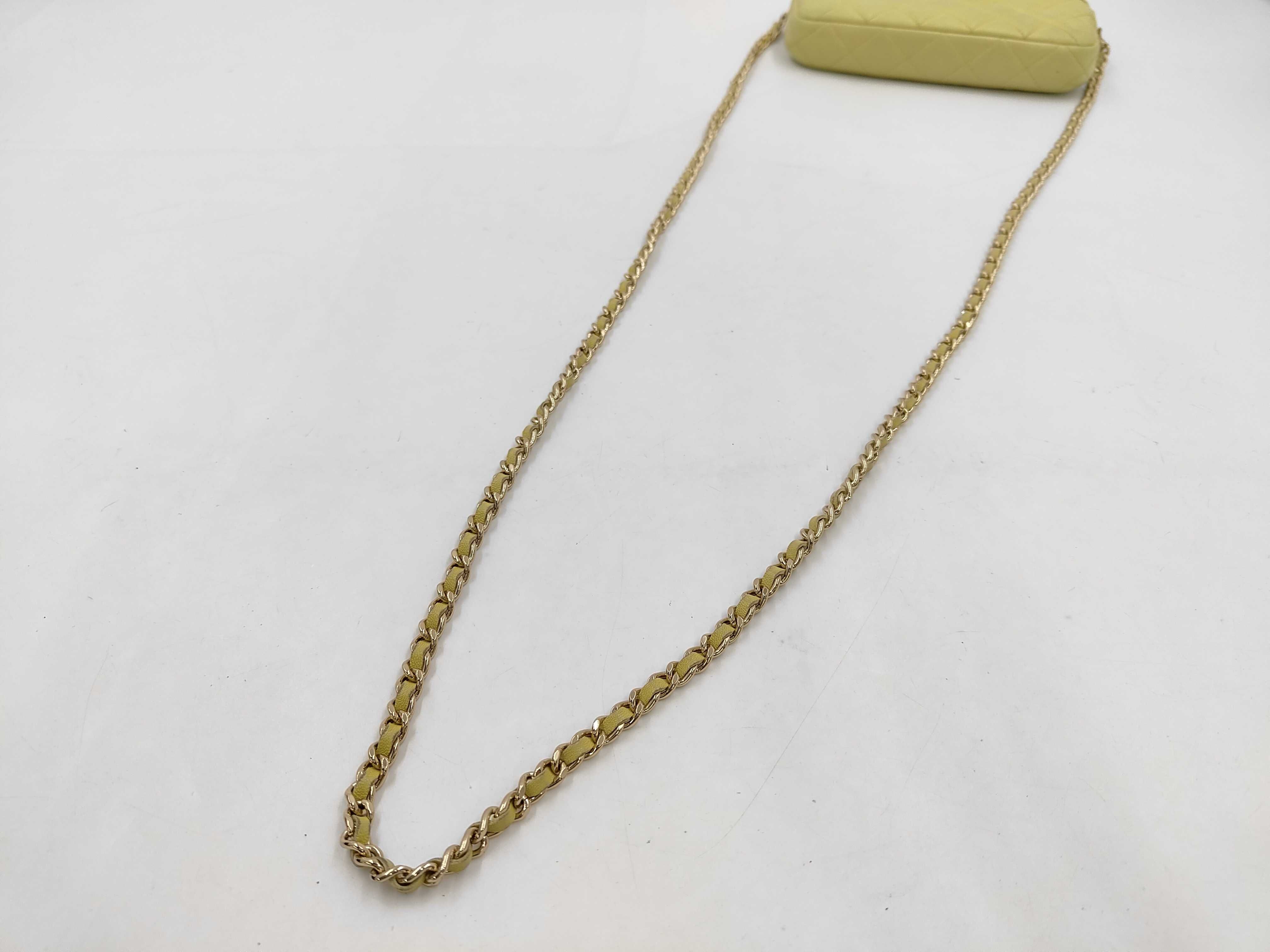 Matelassé Shoulder Bag (Yellow) — view 6