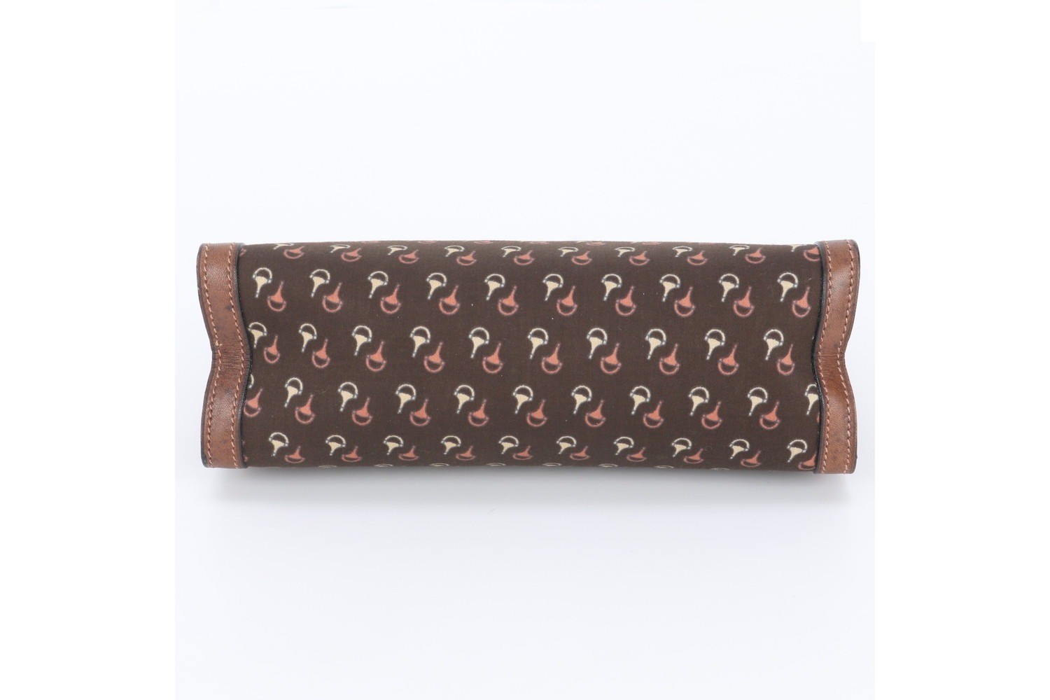 Horsebit pattern leather clutch bag, handbag, second bag. — view 5