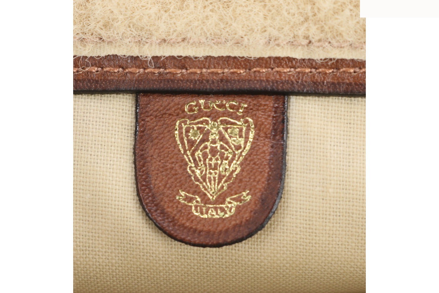 Horsebit pattern leather clutch bag, handbag, second bag. — view 7