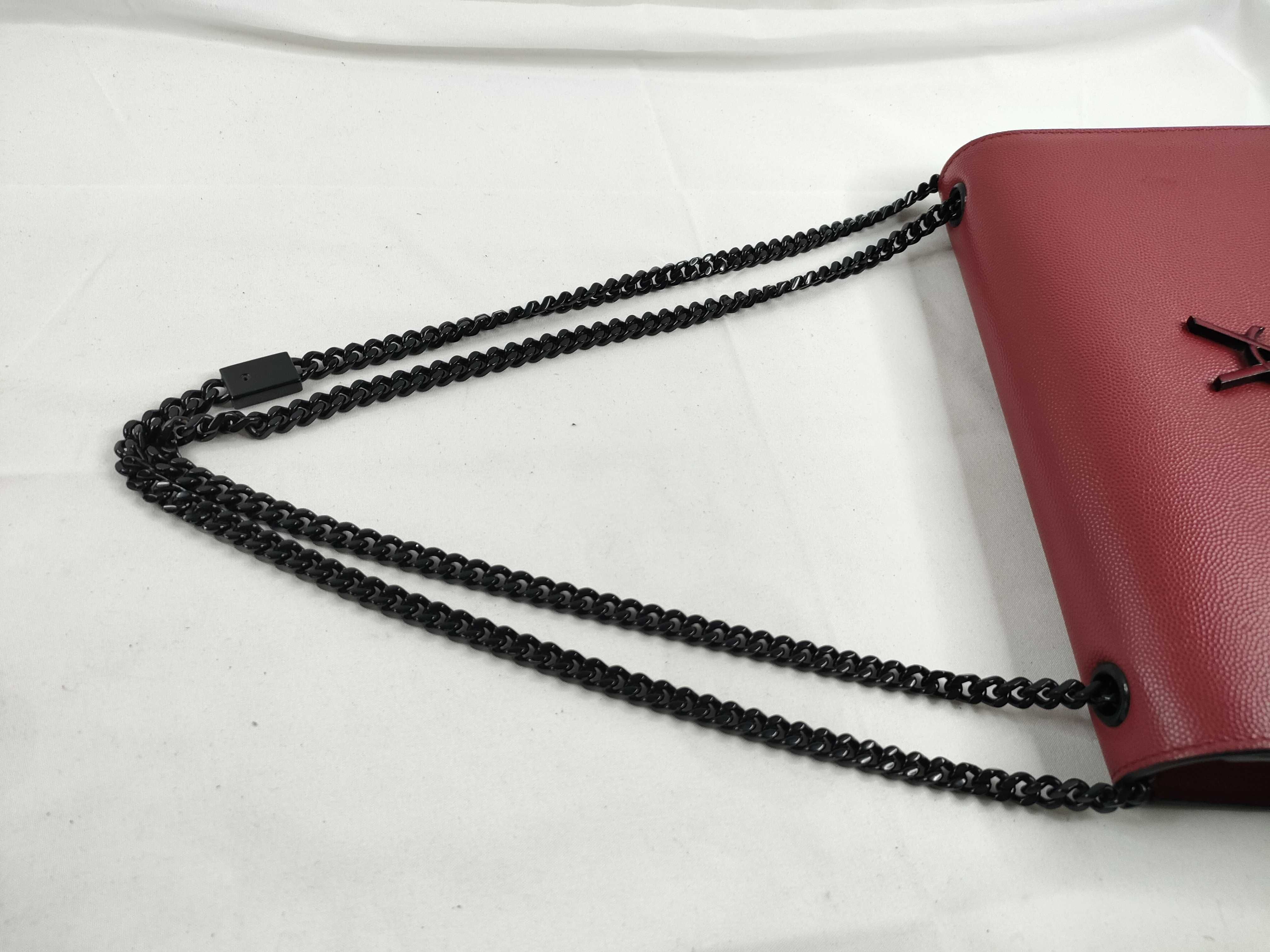 Kate Leather Chain Shoulder Bag, Red Shoulder Bag — view 6