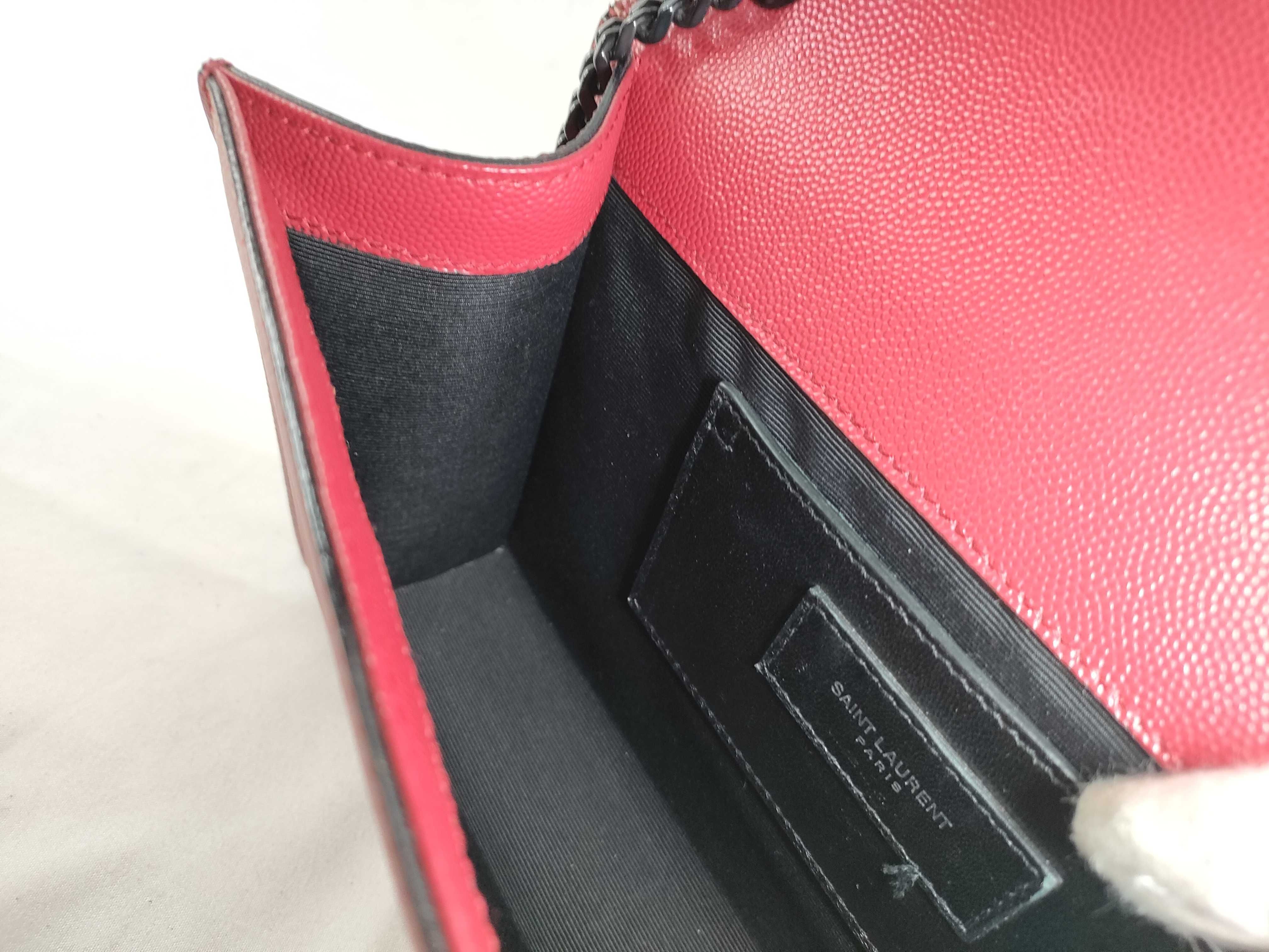 Kate Leather Chain Shoulder Bag, Red Shoulder Bag — view 10
