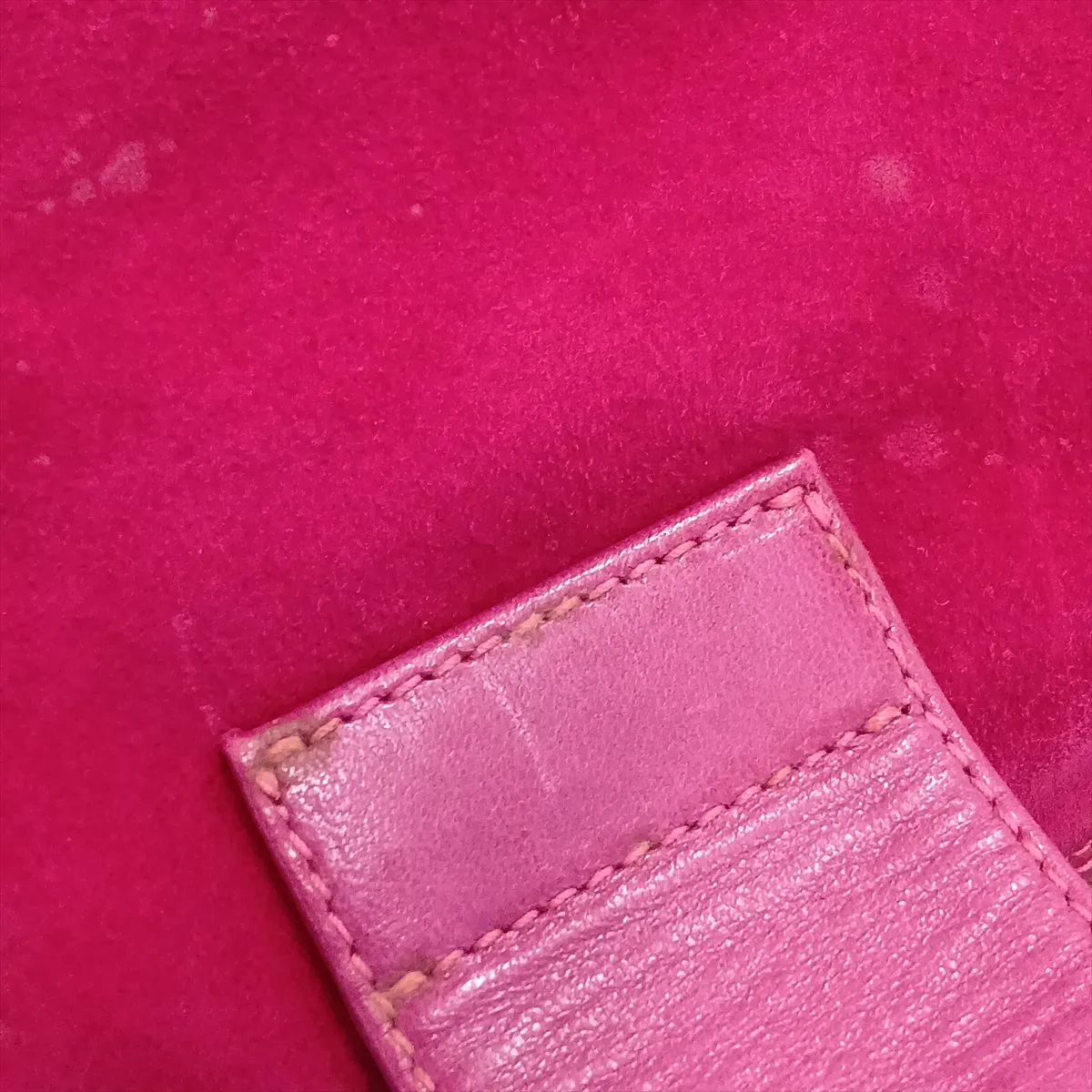 Croissant Suede Shoulder Bag Pink — view 15