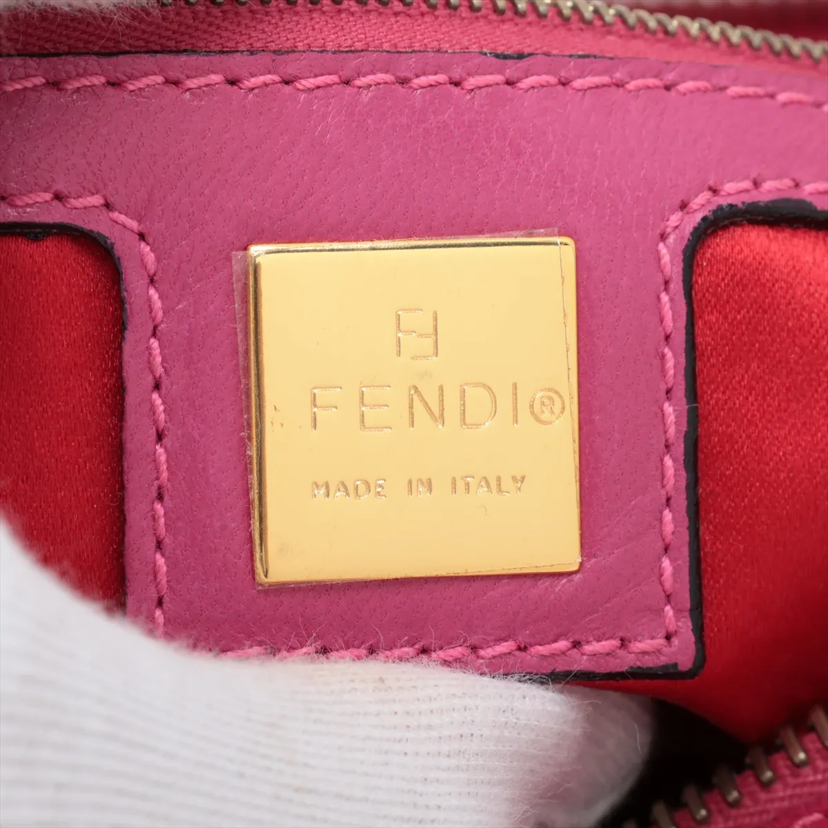 Croissant Suede Shoulder Bag Pink — view 9