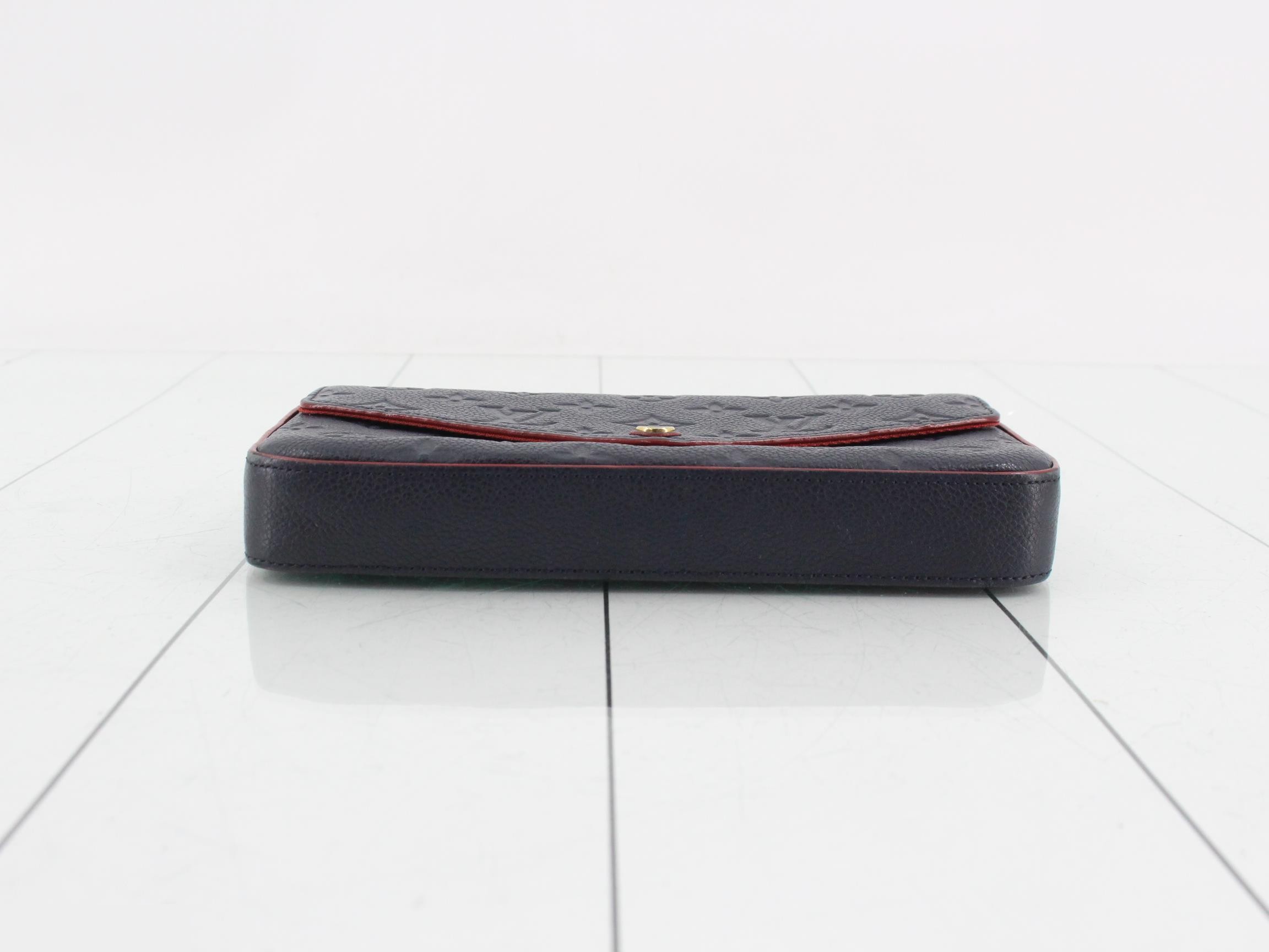 Pochette Felicie Marine Rouge Shoulder Bag with Case — view 3