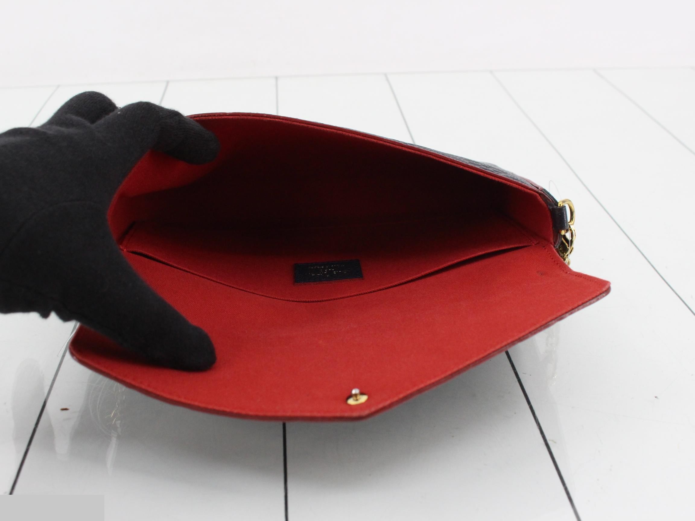 Pochette Felicie Marine Rouge Shoulder Bag with Case — view 4