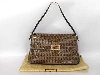 Zucca pattern Fendi Mamma handbag with gold hardware