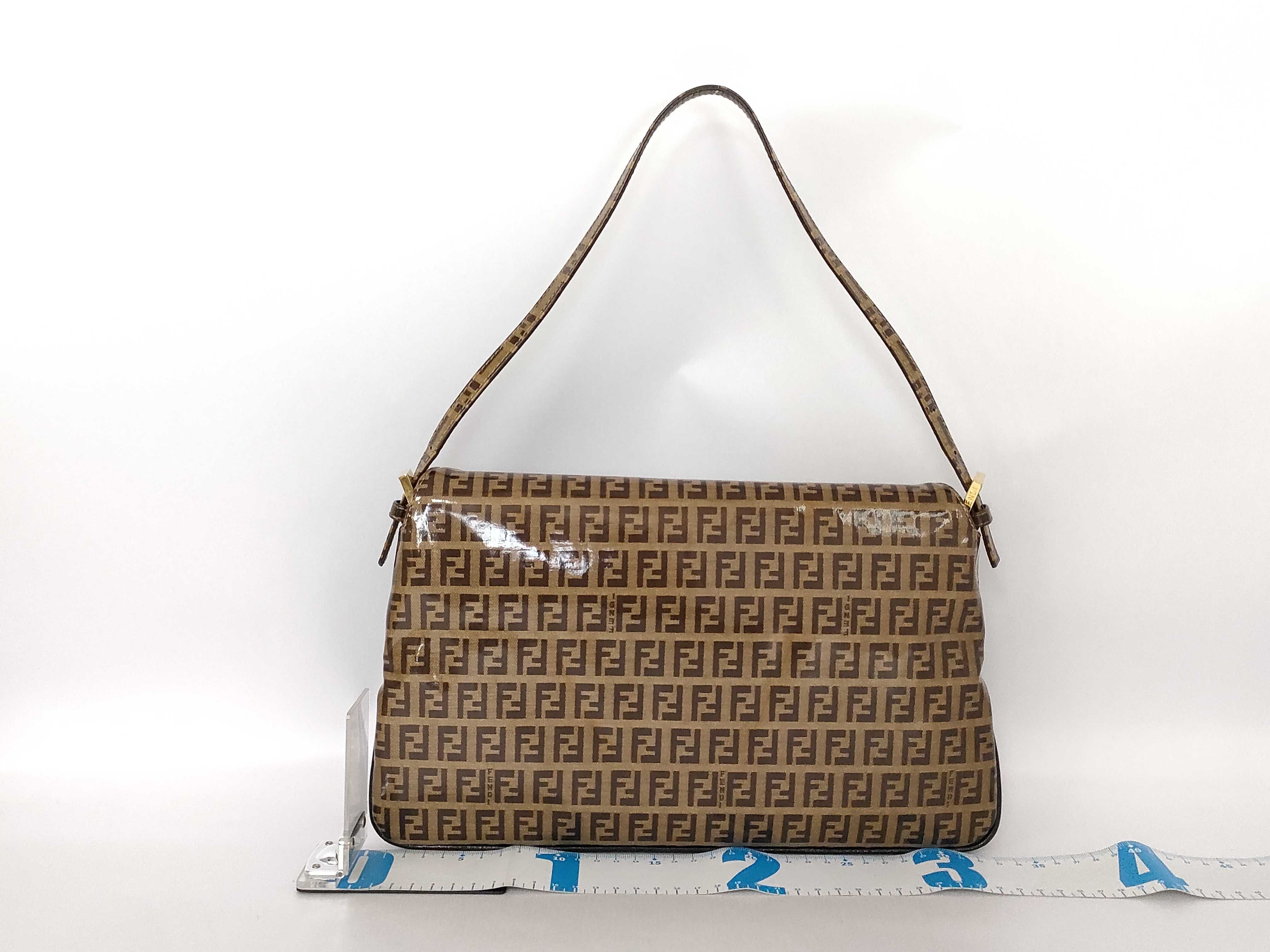 Zucca pattern Fendi Mamma handbag with gold hardware — view 2