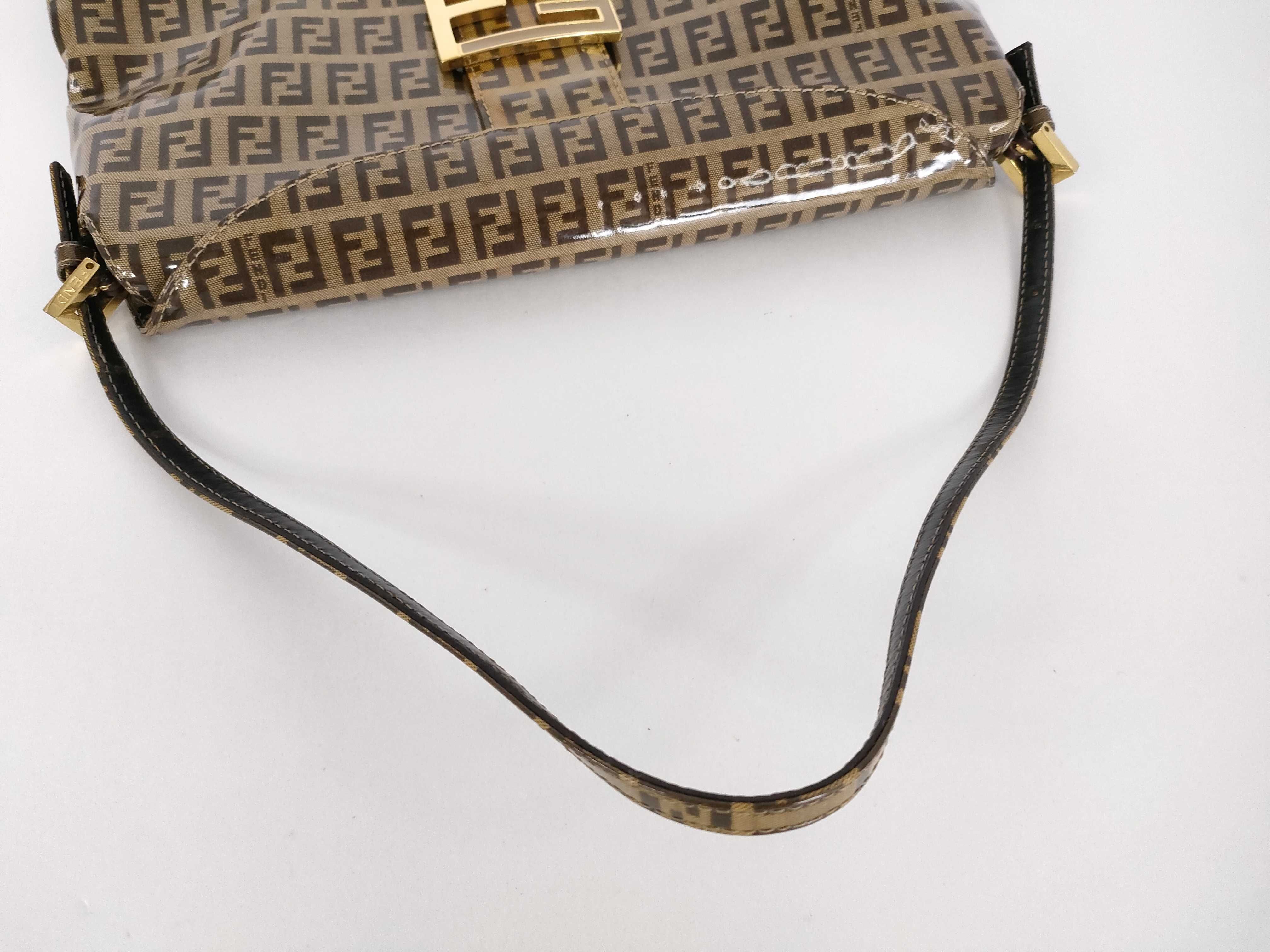 Zucca pattern Fendi Mamma handbag with gold hardware — view 3