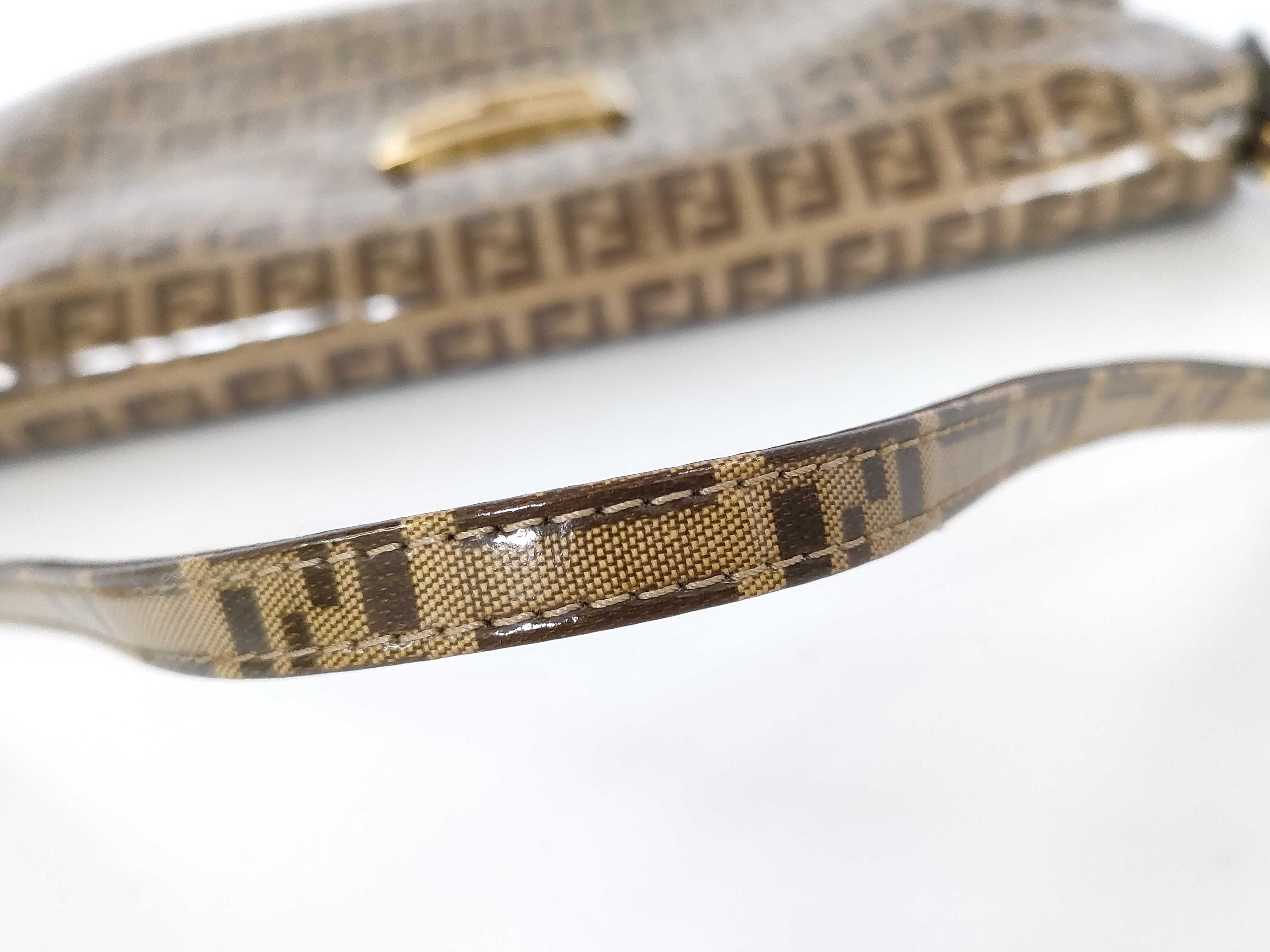 Zucca pattern Fendi Mamma handbag with gold hardware — view 4