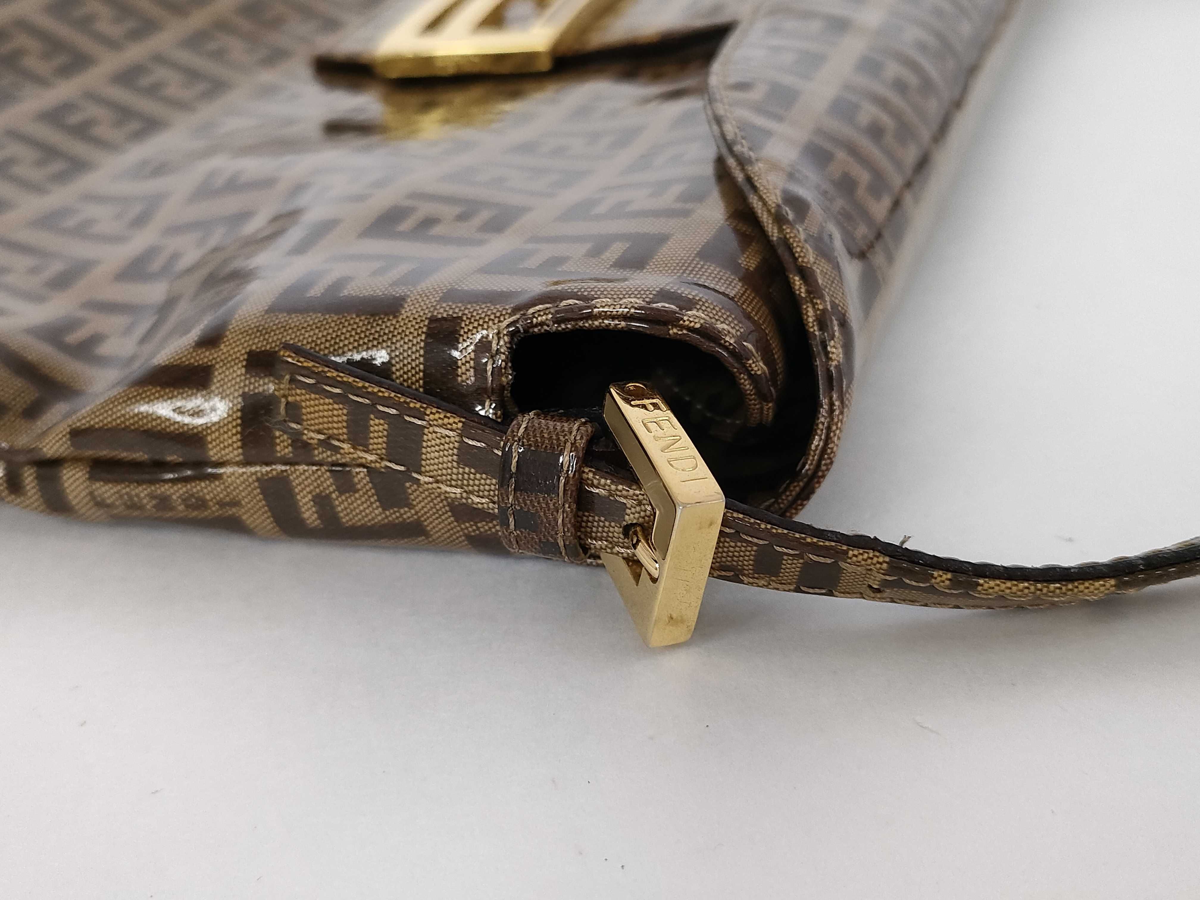 Zucca pattern Fendi Mamma handbag with gold hardware — view 5