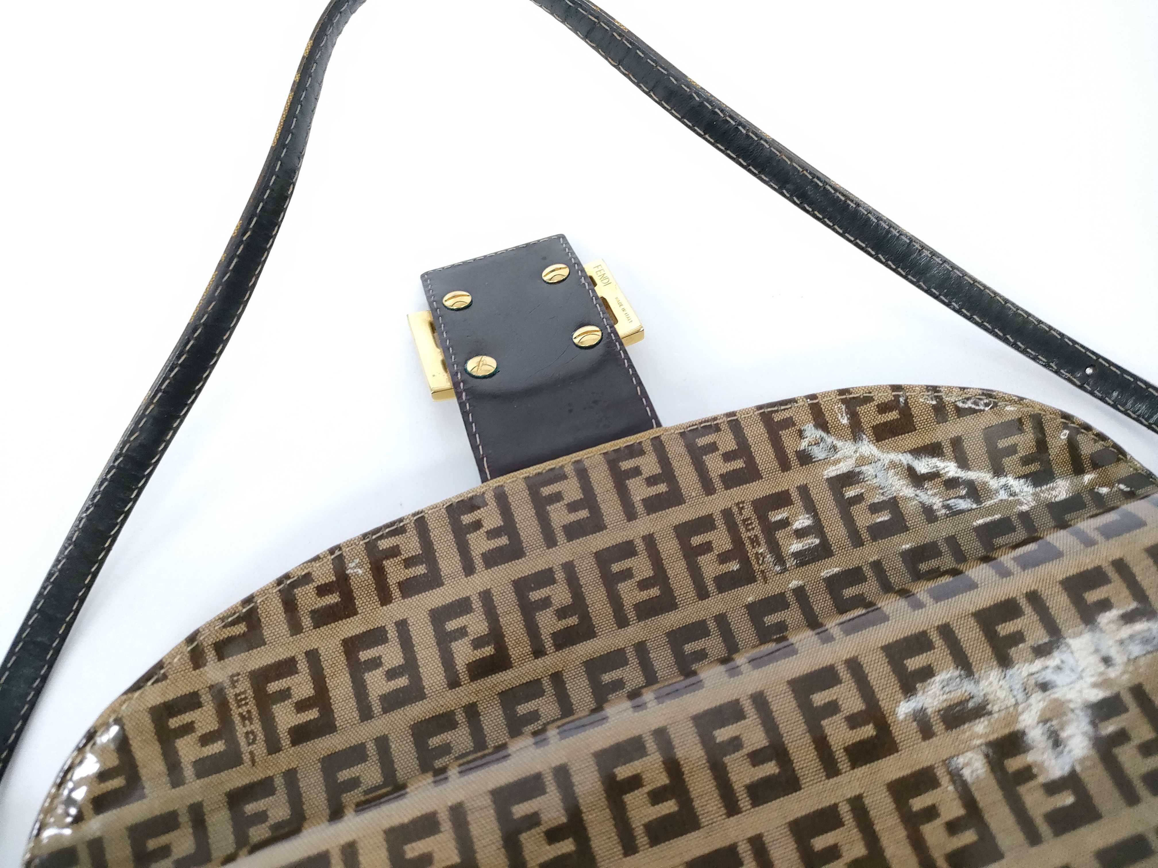 Zucca pattern Fendi Mamma handbag with gold hardware — view 8