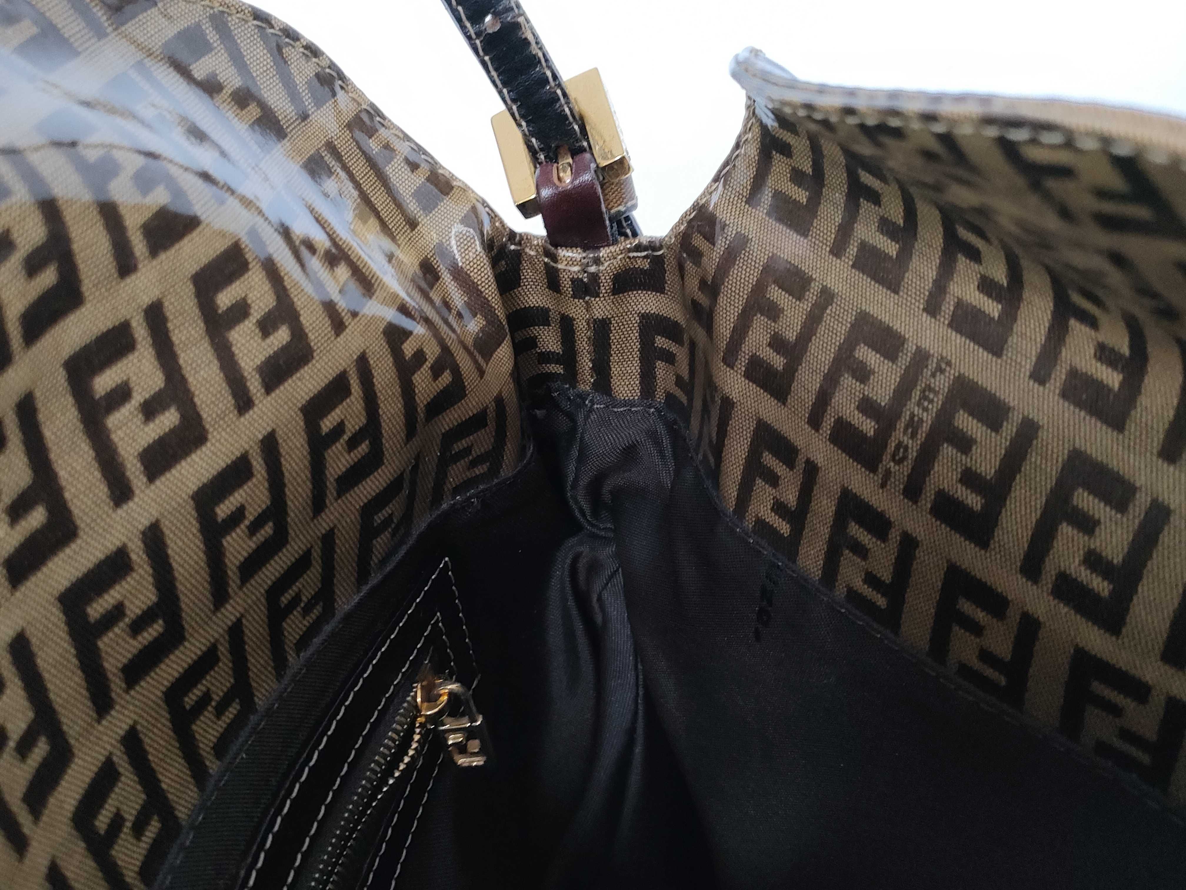 Zucca pattern Fendi Mamma handbag with gold hardware — view 10