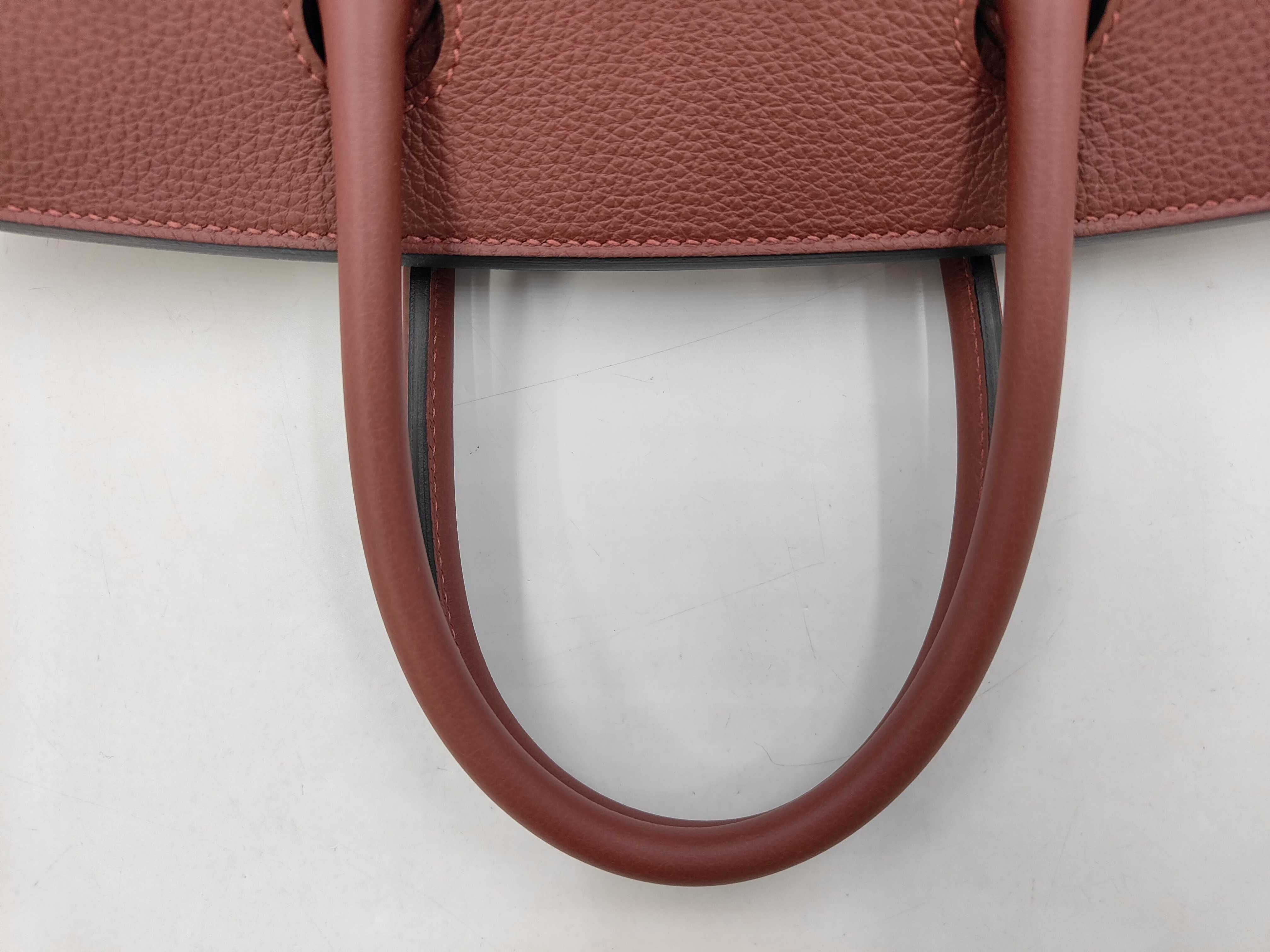 Birkin 30 Togo Rouge H Silver Hardware G Stamp Handbag — view 3