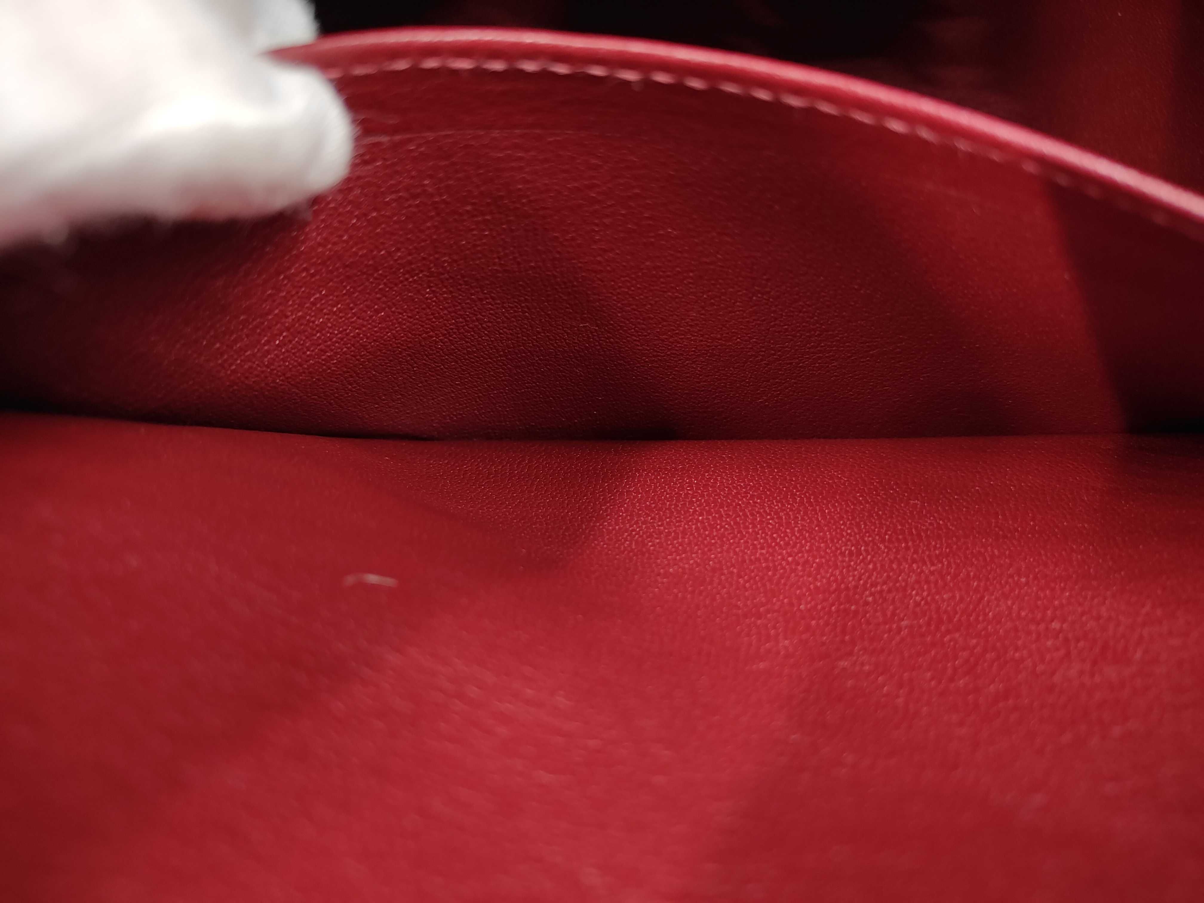 Birkin 30 Togo Rouge H Silver Hardware G Stamp Handbag — view 9