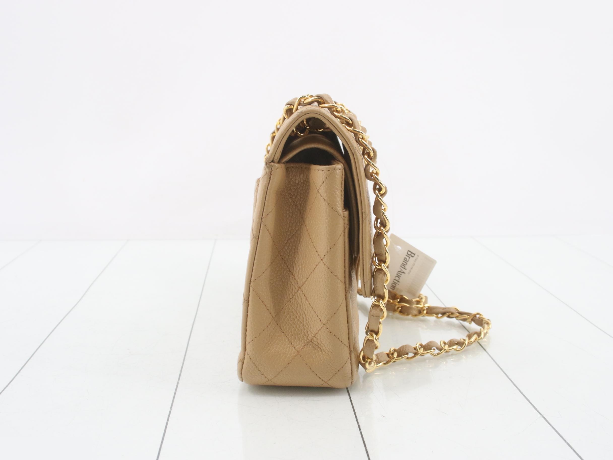 Caviar Double Flap 25 Shoulder Bag (with seal) — view 4