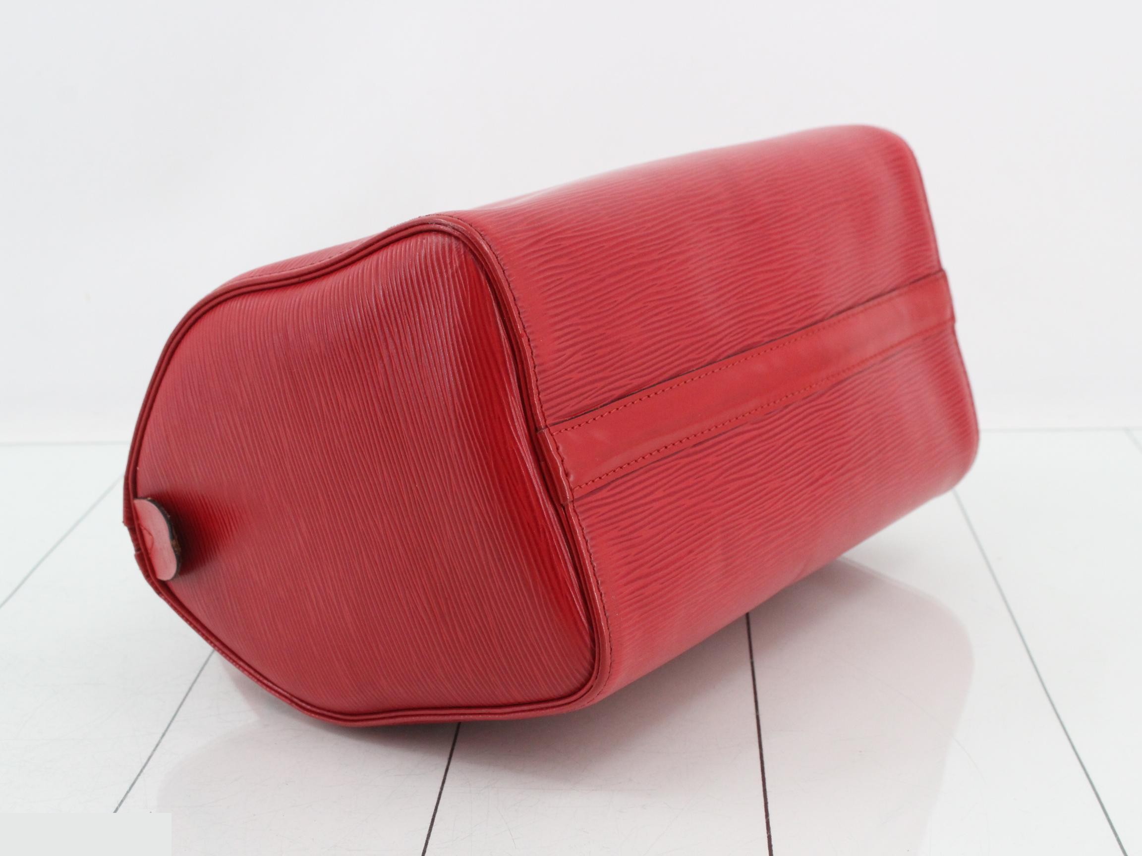 Epi Speedy 25 Castilian Red Handbag — view 5