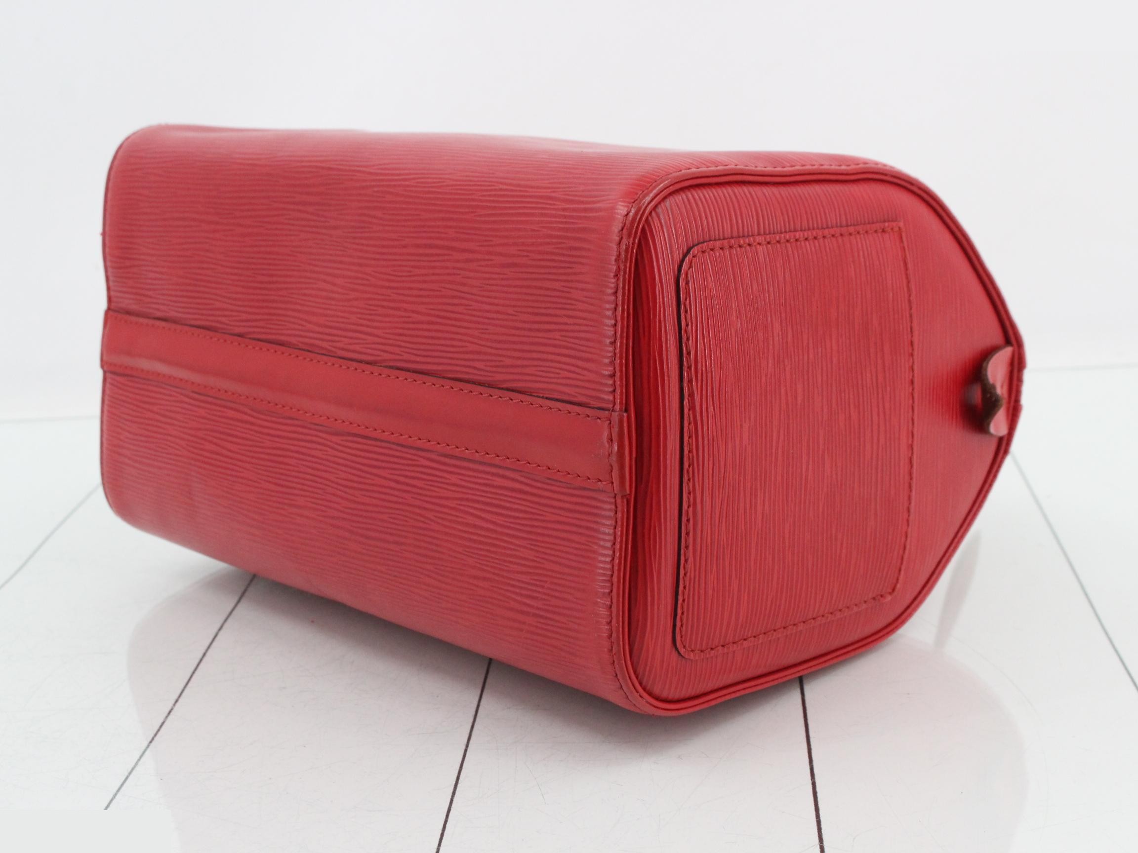Epi Speedy 25 Castilian Red Handbag — view 6