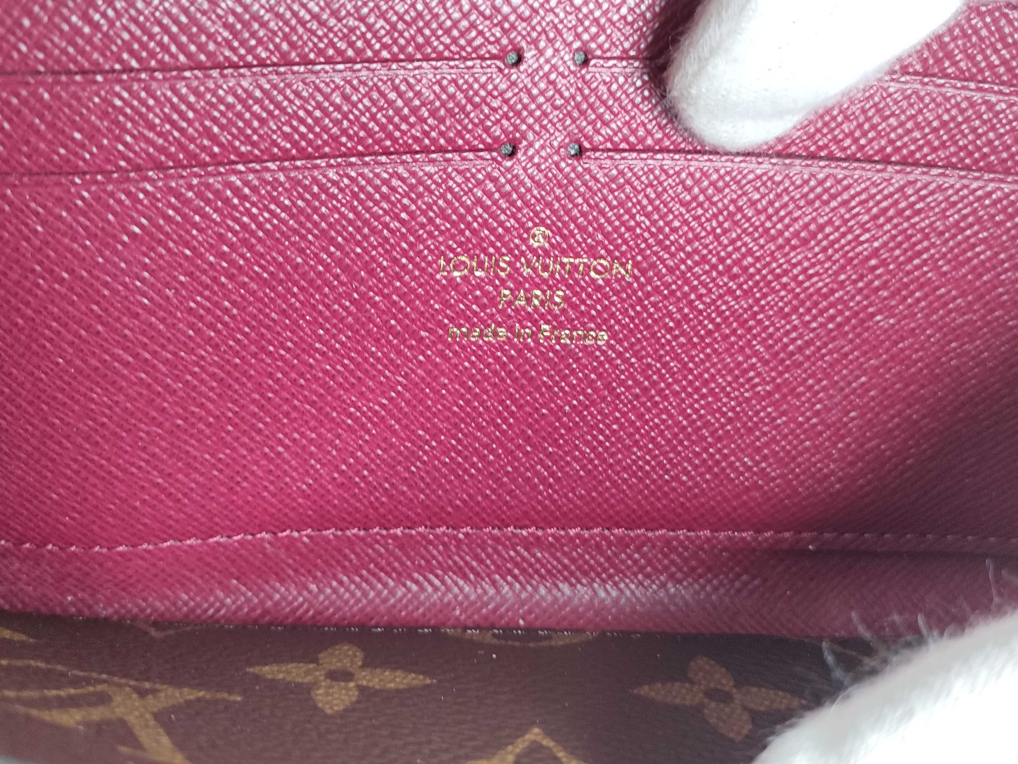 Monogram Portefeuille Clemence Fuchsia Wallet — view 11