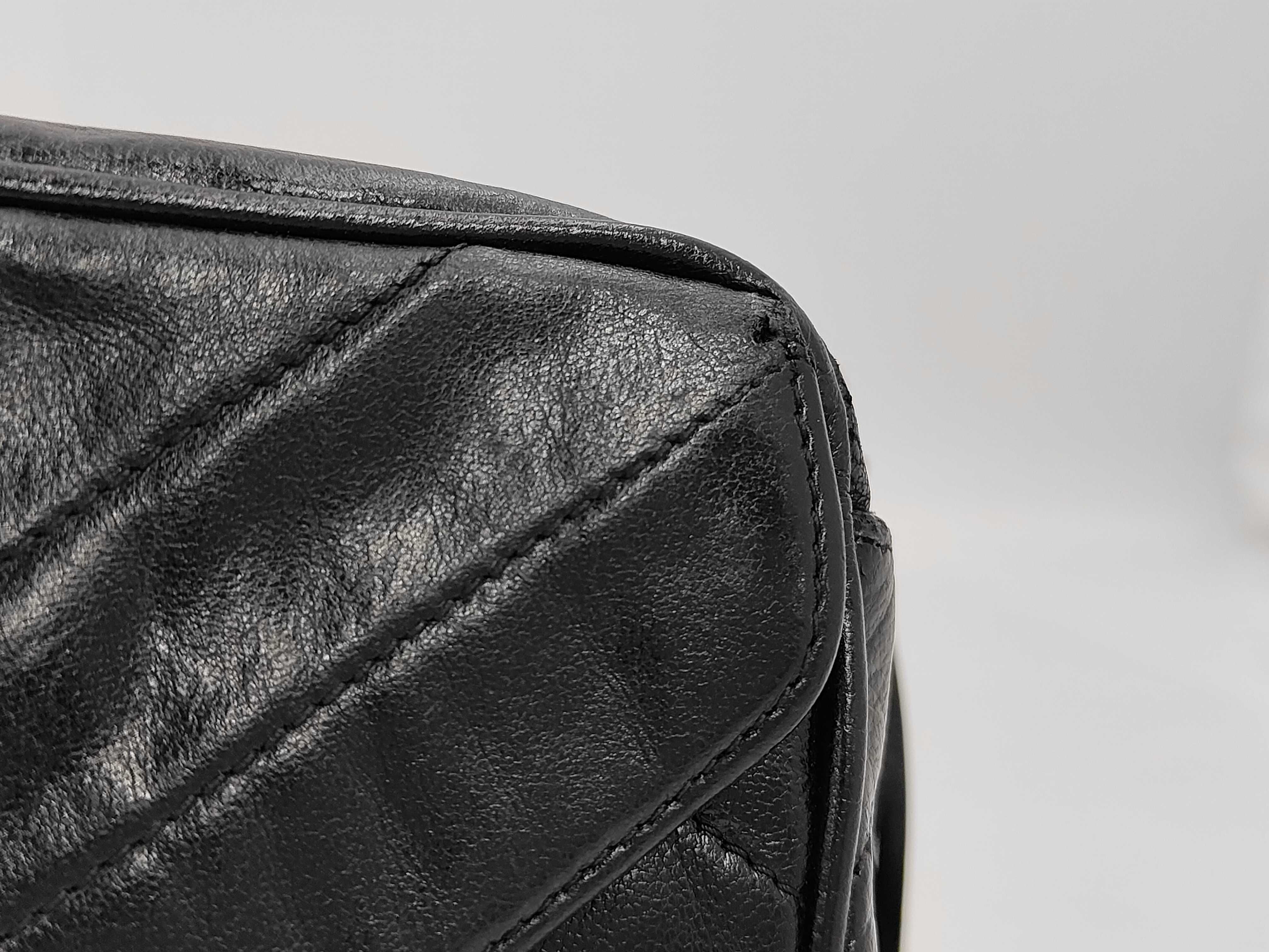 Chevron V-stitch Lambskin Fringe Gold Hardware Chain Shoulder Bag (Series 2) — view 8