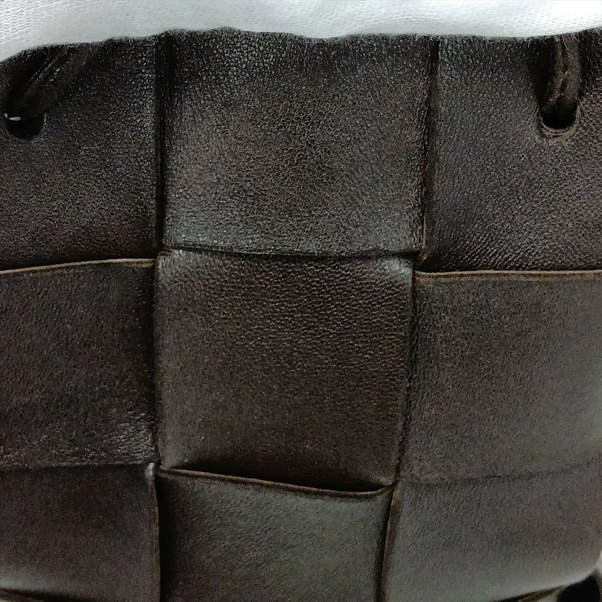 Maxi Intrecciato Leather Shoulder Bag, Brown — view 9