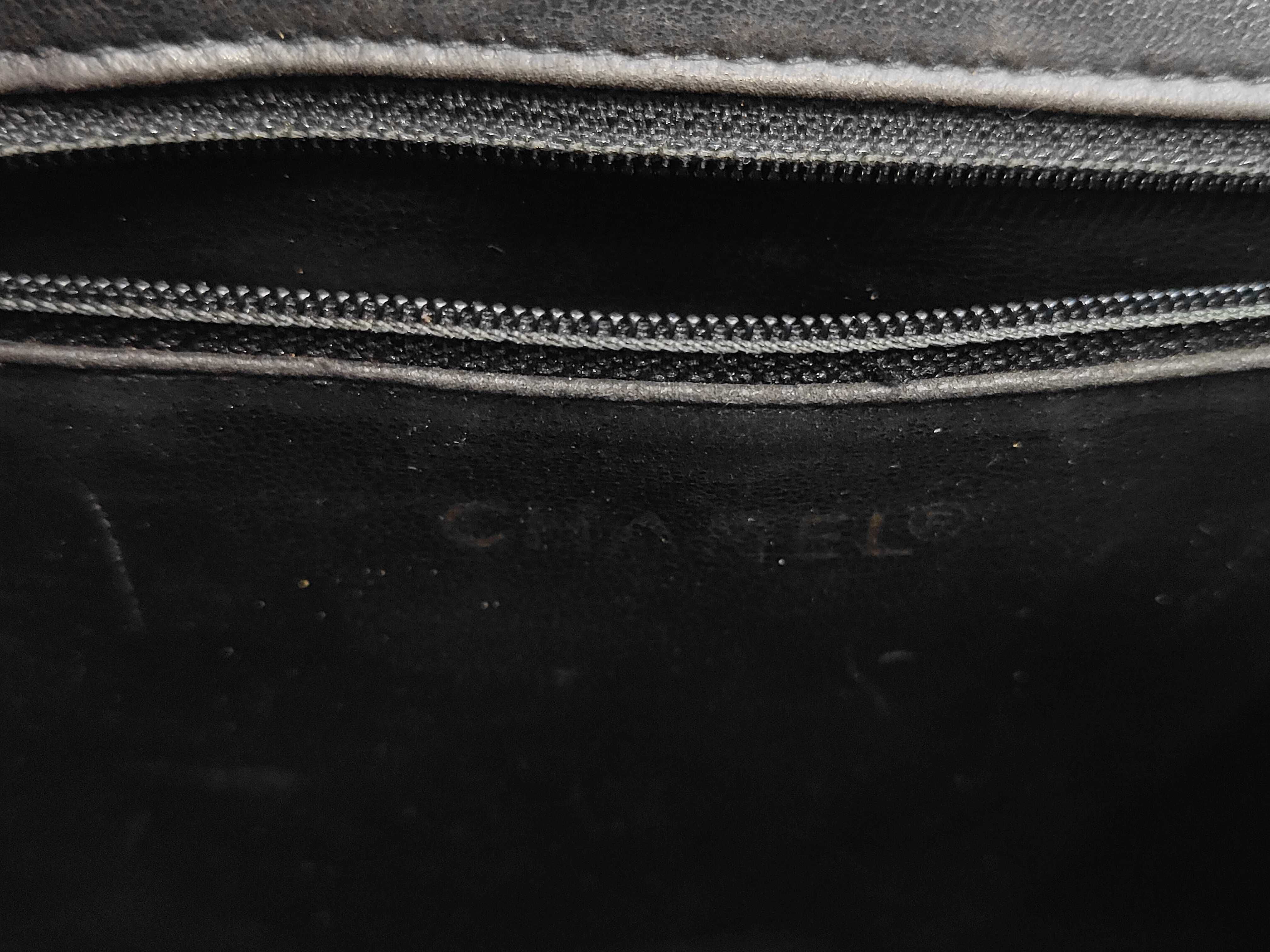 Matelassé Chain Backpack, GP Hardware, Caviar Leather, Black Backpack — view 9