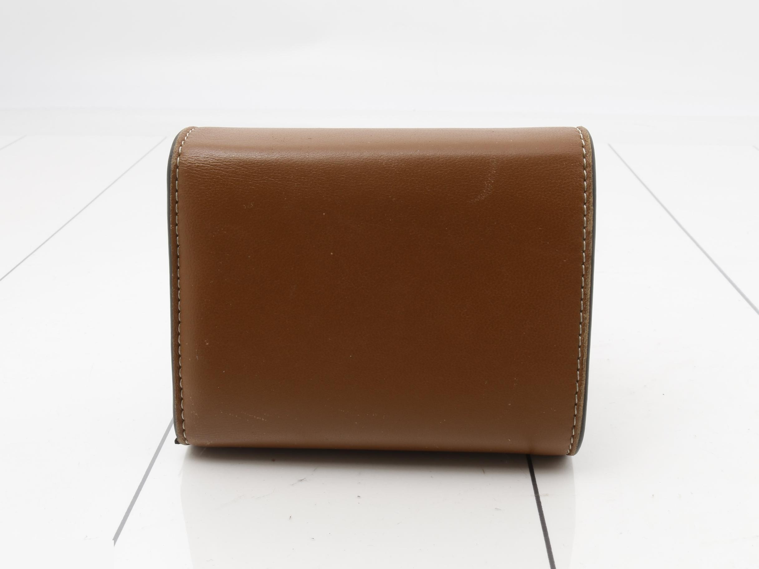 Trifold Triomphe folding wallet, brown, with box. — view 2
