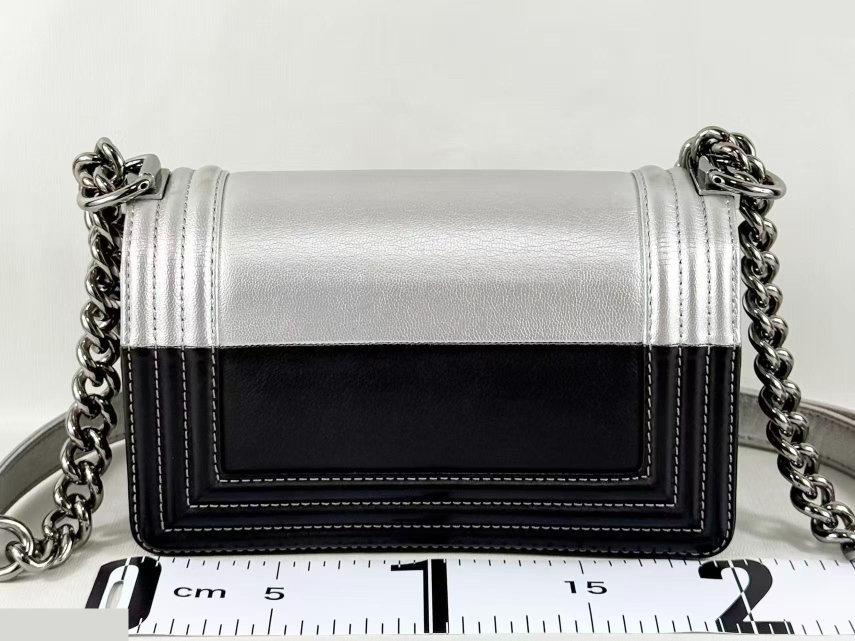 Boy's Bicolor Shoulder Bag, W20cm (approx.), Serial Number 21 — view 3