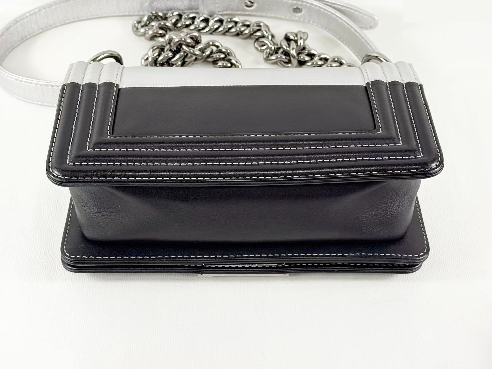 Boy's Bicolor Shoulder Bag, W20cm (approx.), Serial Number 21 — view 7