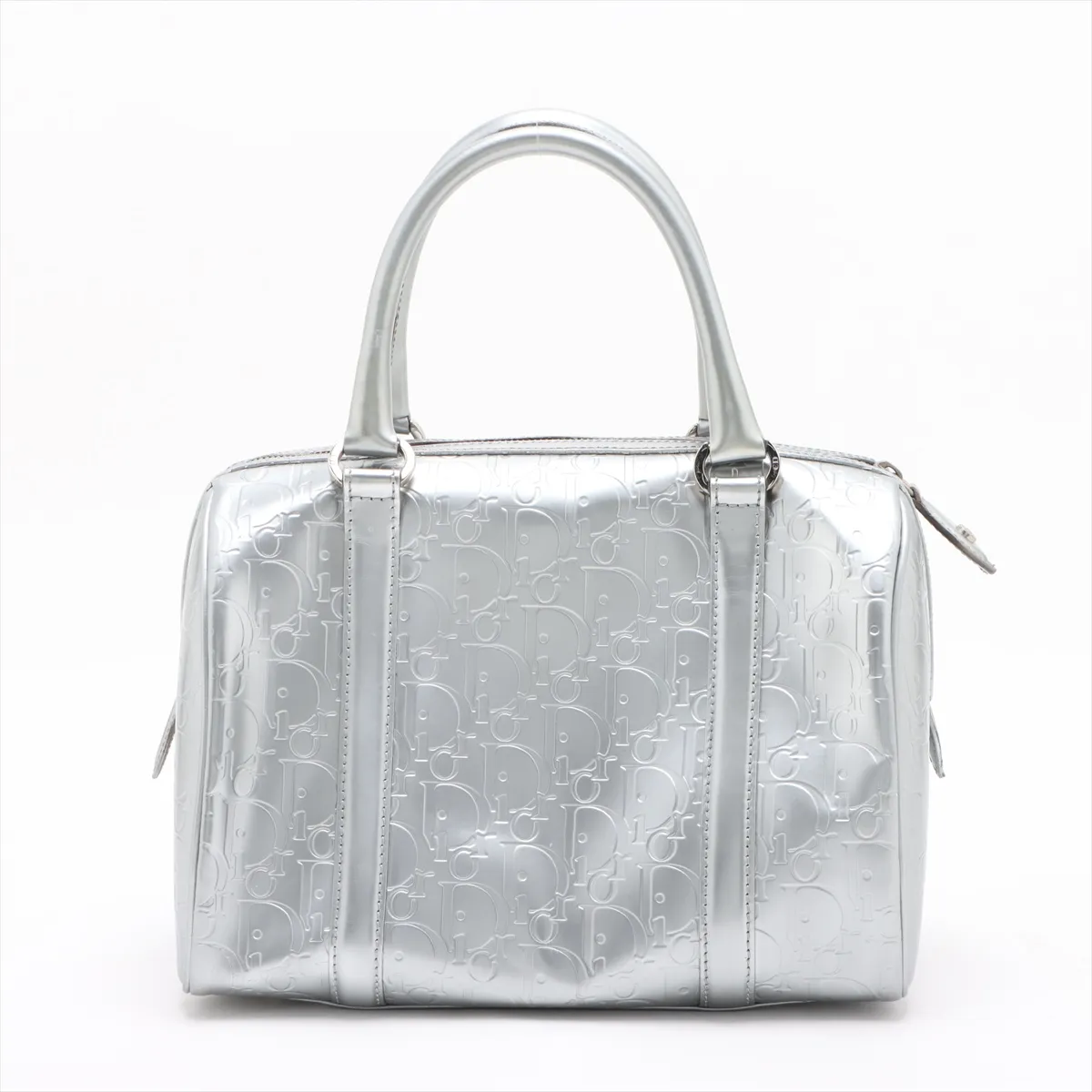 Trotter Leather Handbag Silver — view 2