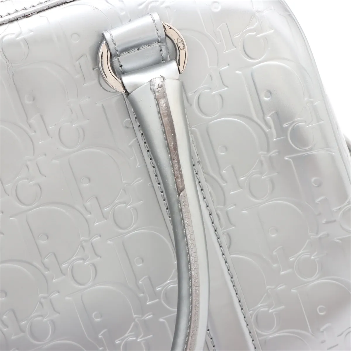 Trotter Leather Handbag Silver — view 13
