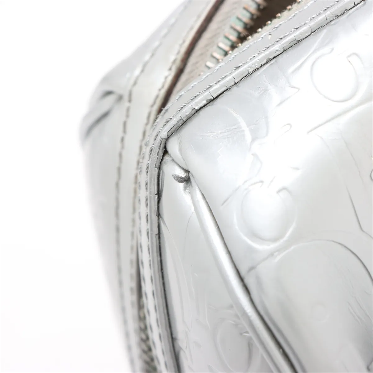 Trotter Leather Handbag Silver — view 14