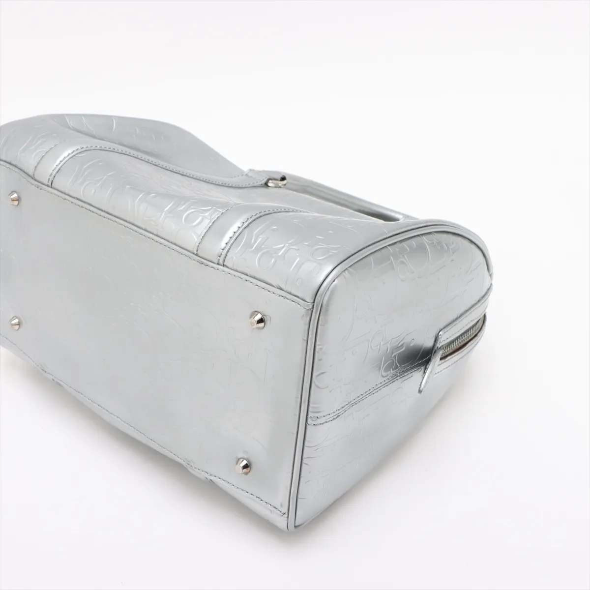 Trotter Leather Handbag Silver — view 3