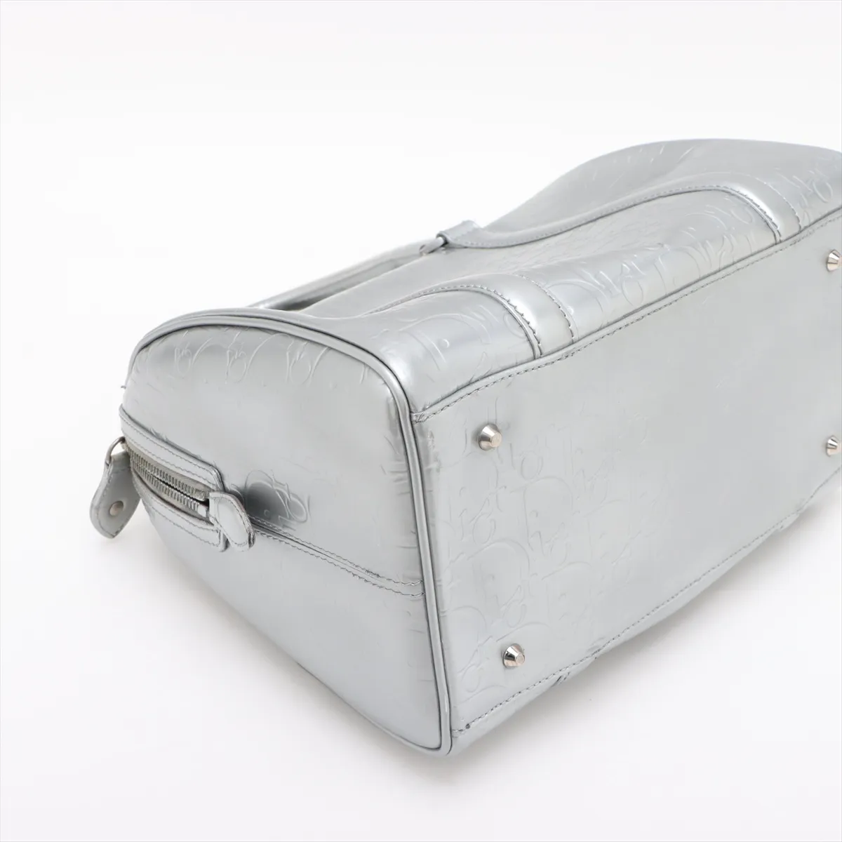 Trotter Leather Handbag Silver — view 4