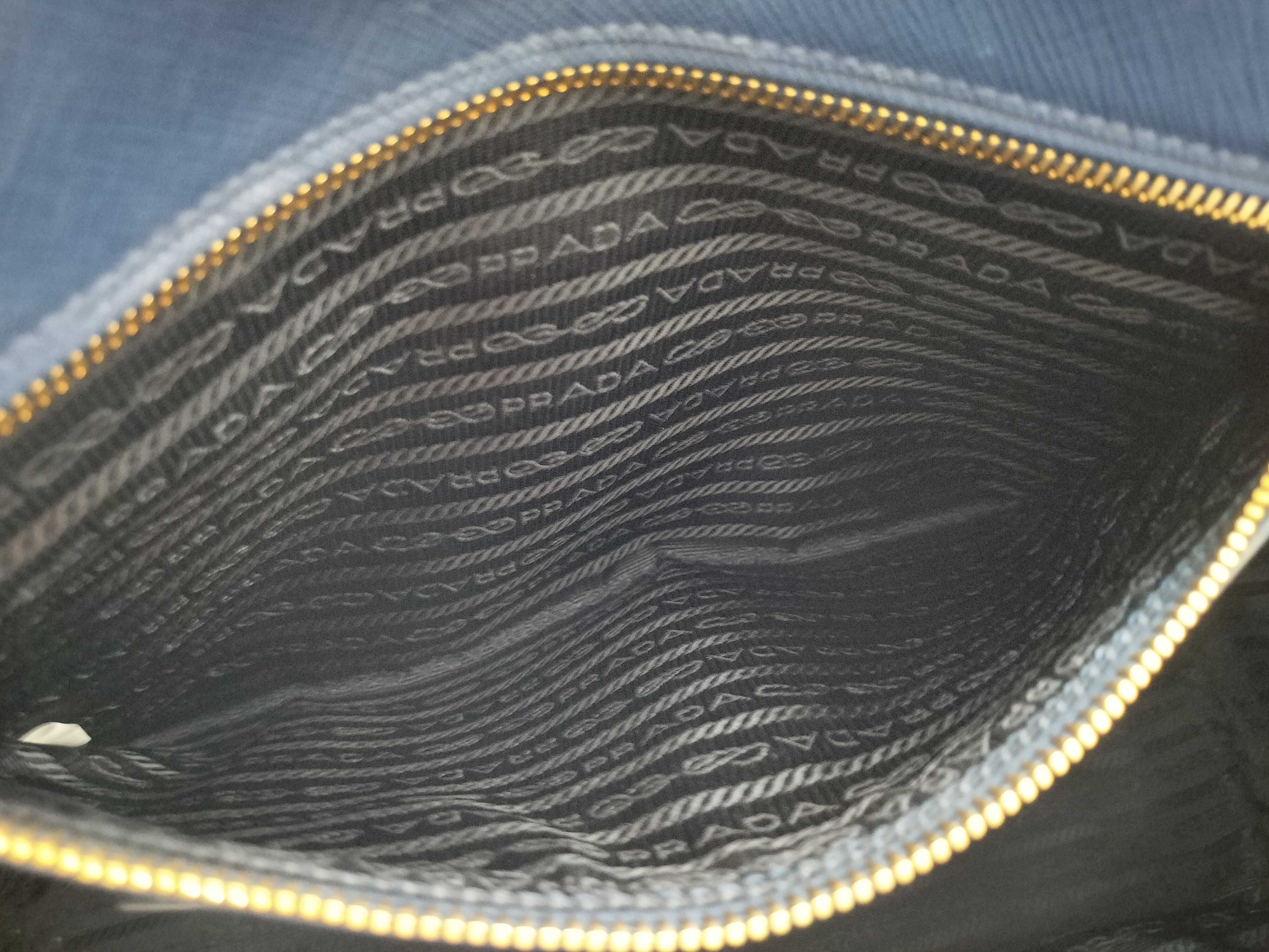 Saffiano Lux Double-Zip Tote Bag Navy BN1786 Tote Bag — view 10