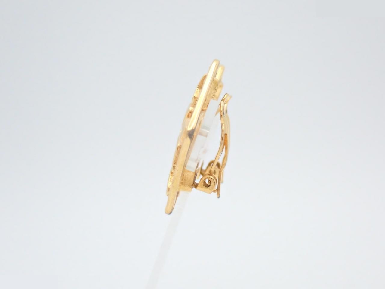 Other lines: Precious metal earrings, square, heart, gold. — view 3