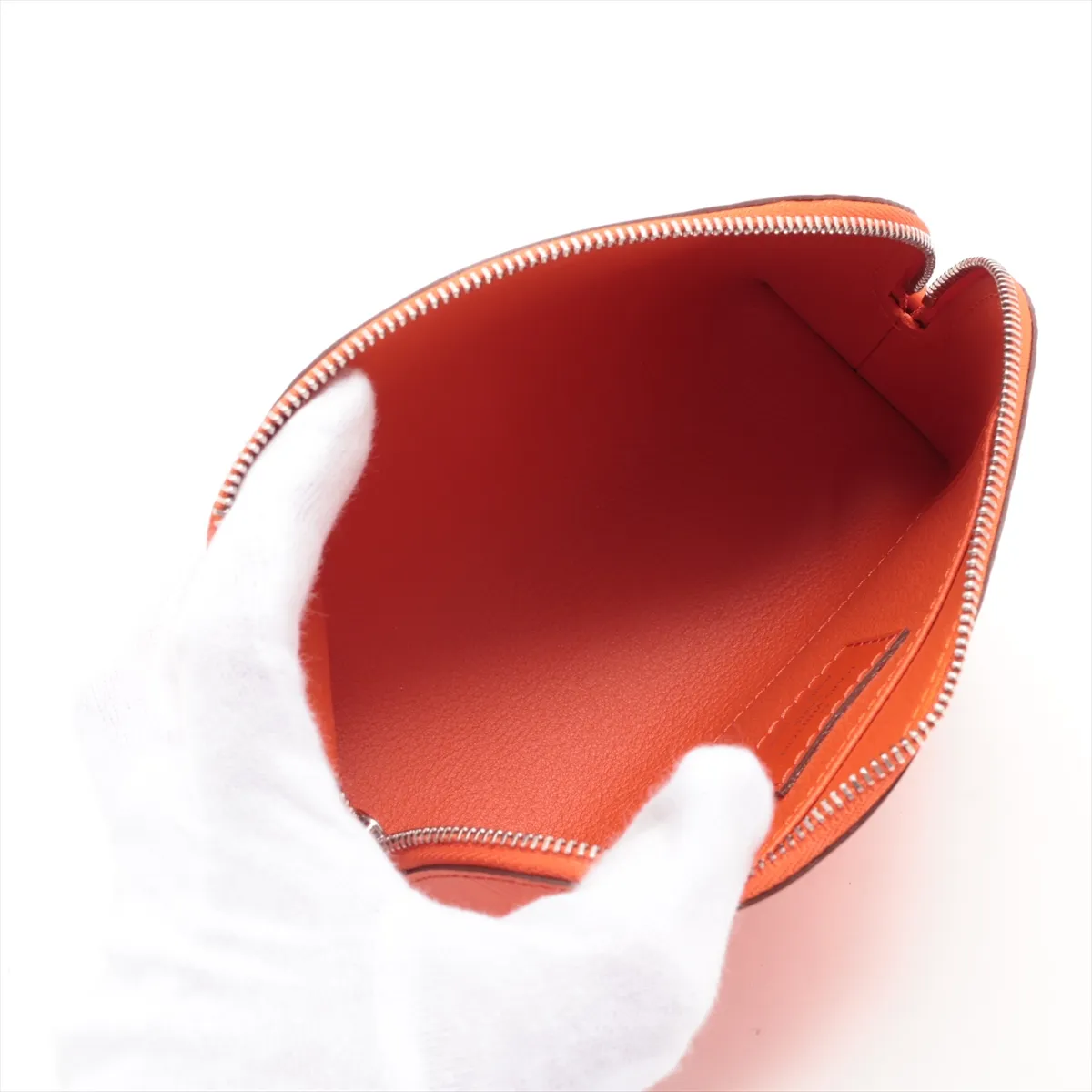 Epi Pochette Cosmetic M40642 SR0183 Orange Pouch — view 3